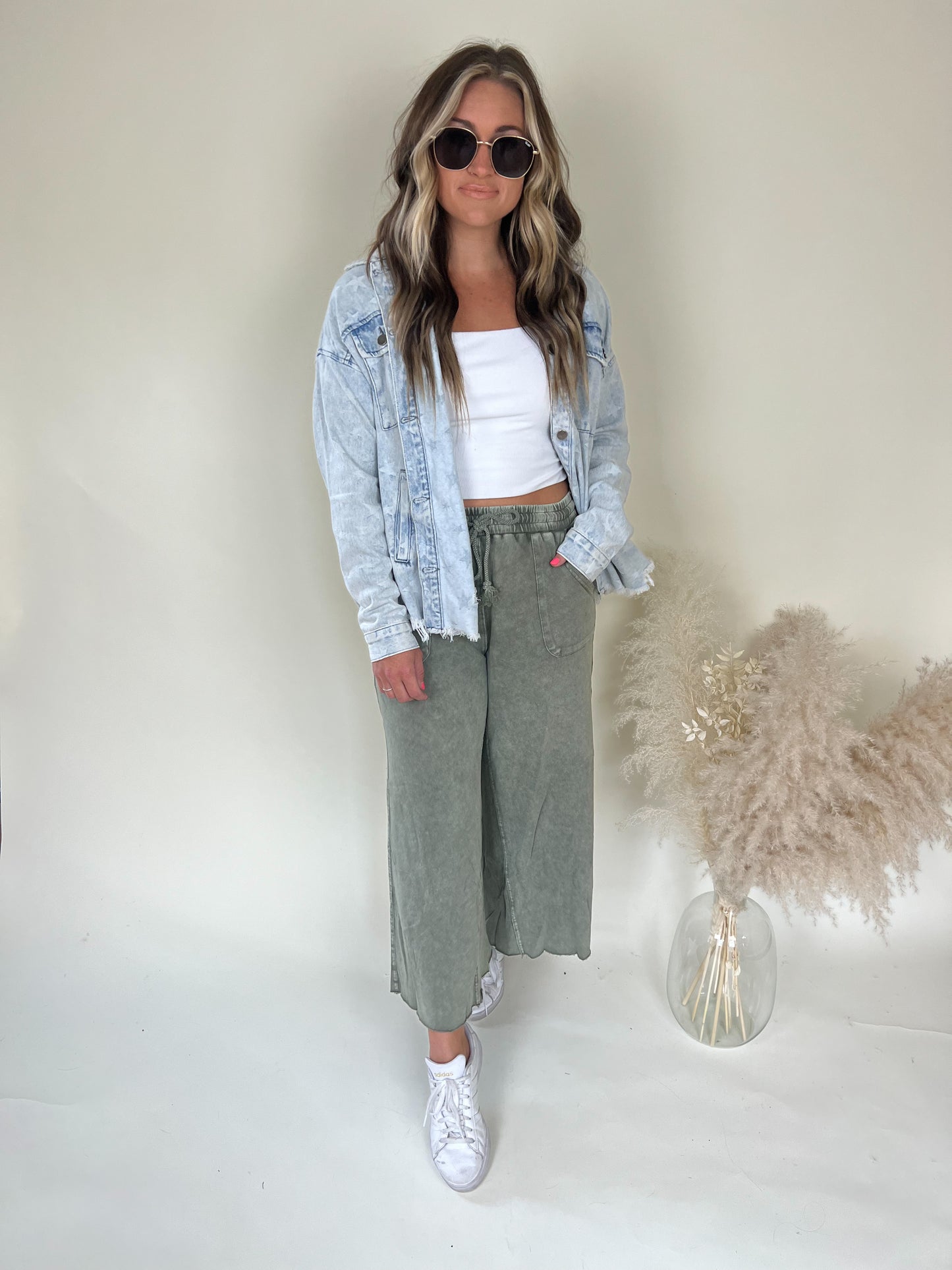 Noah Wide Leg Pants | Ash