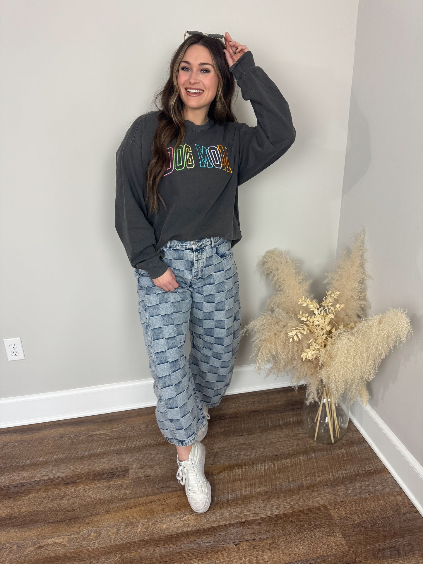 Dog Mom Sweatshirt | Pepper