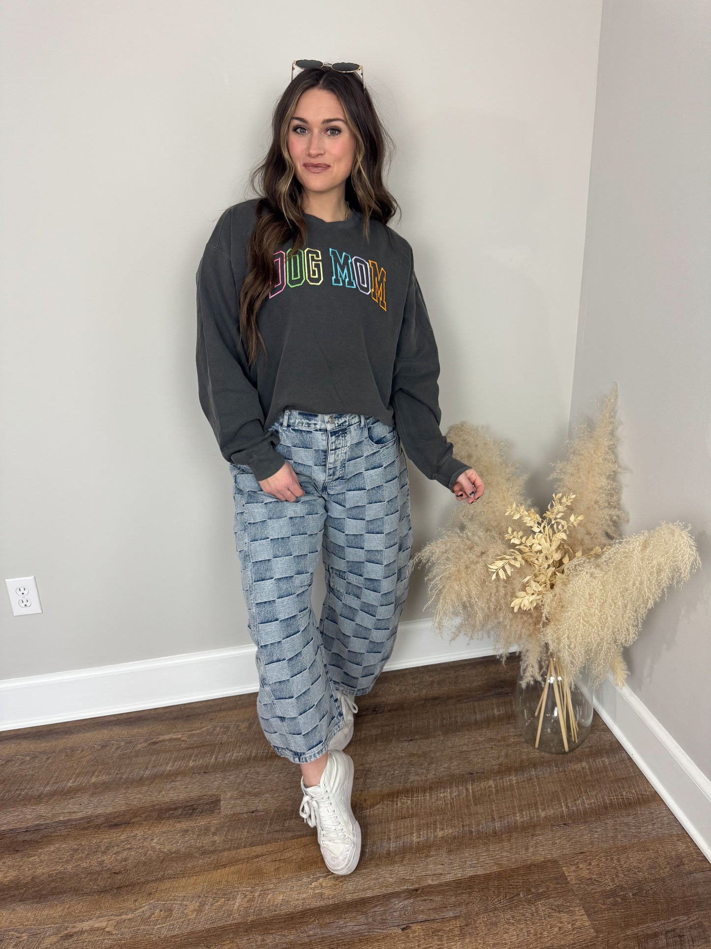 Dog Mom Sweatshirt | Pepper