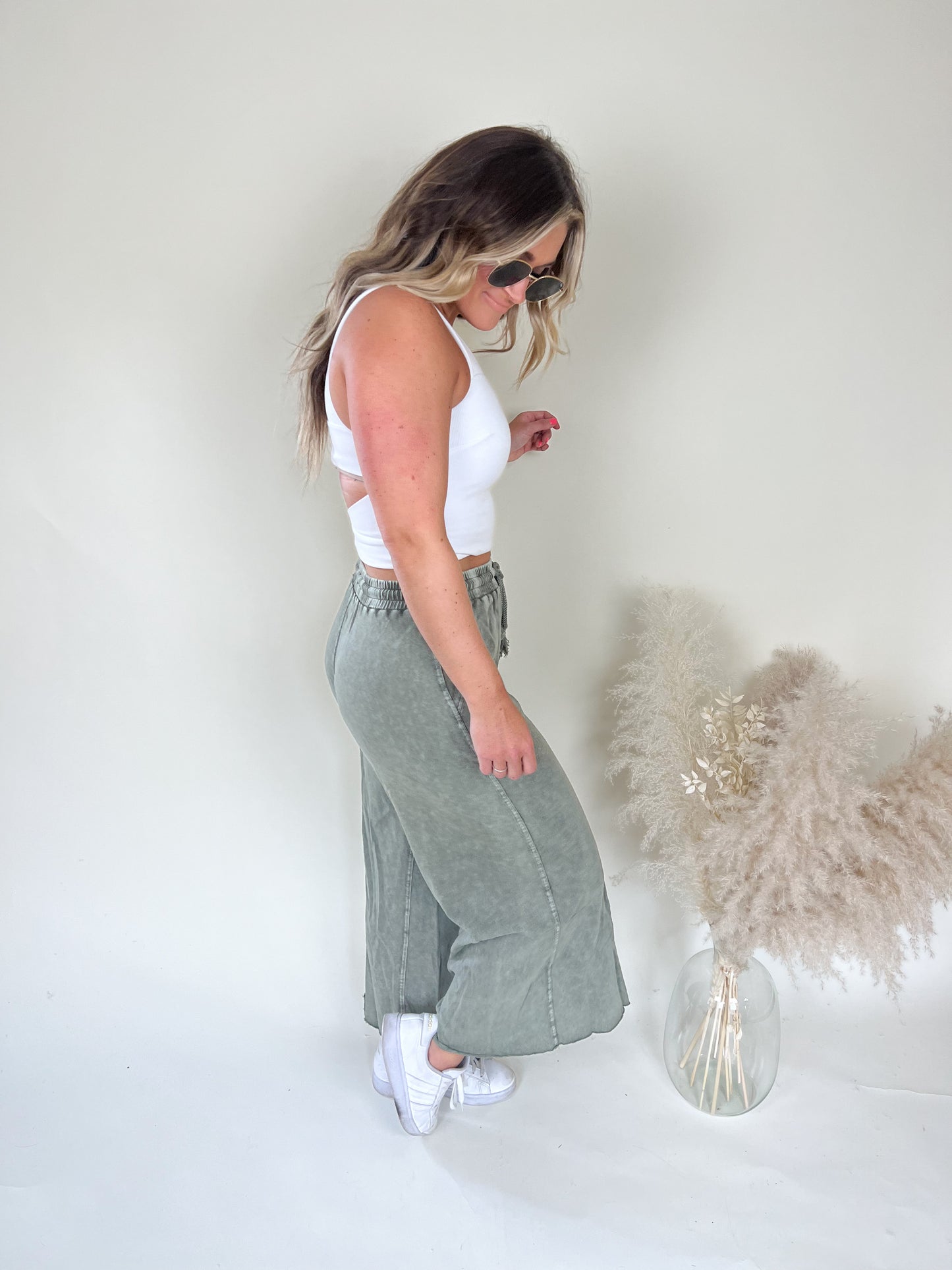 Noah Wide Leg Pants | Ash