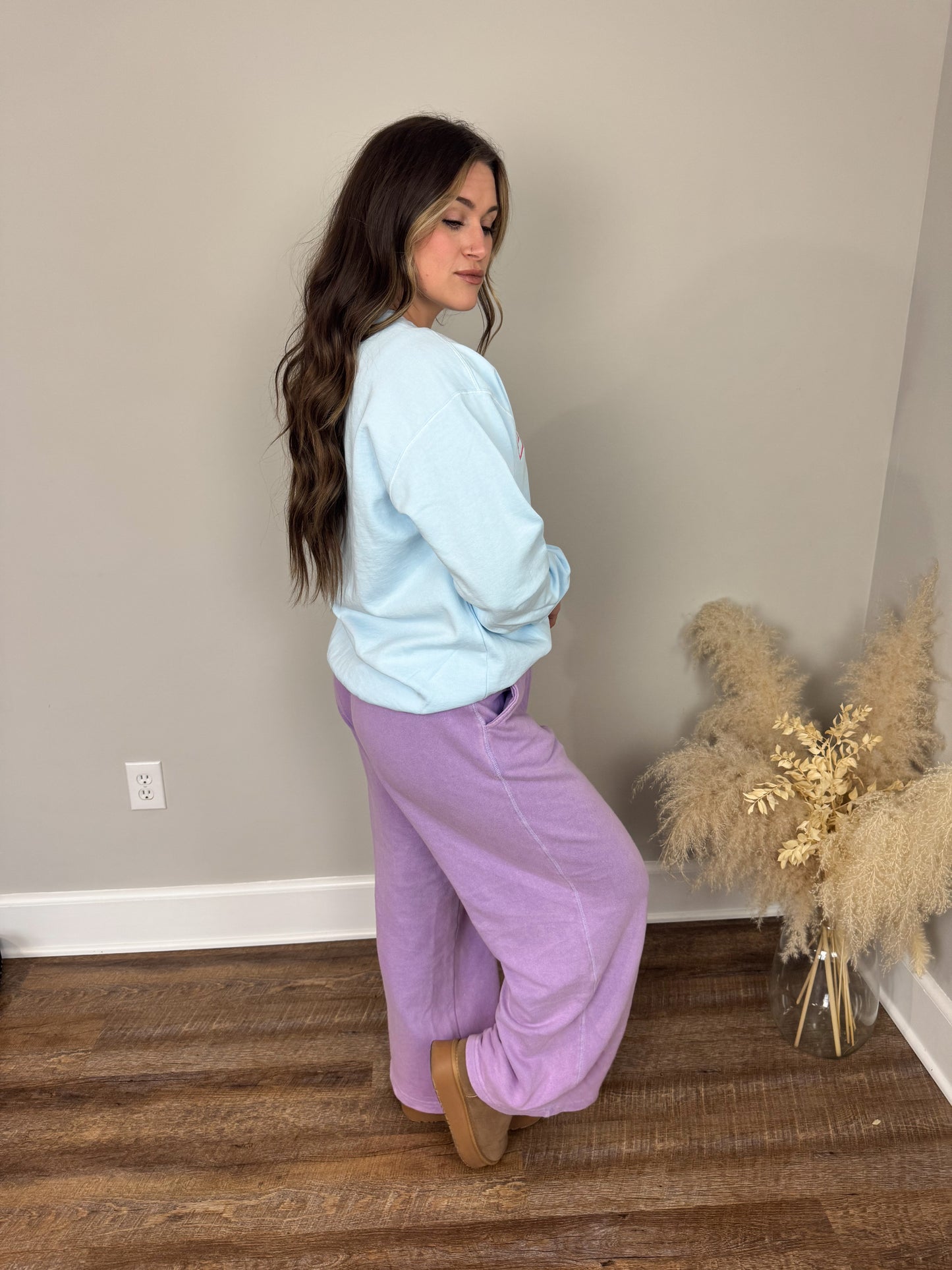 Dog Mom Sweatshirt | Chambray