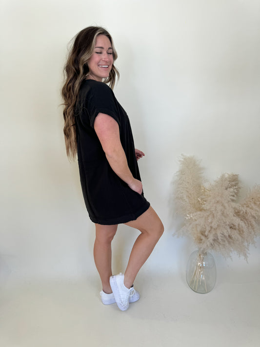 Paradise Gauze Dress | Black FINAL SALE