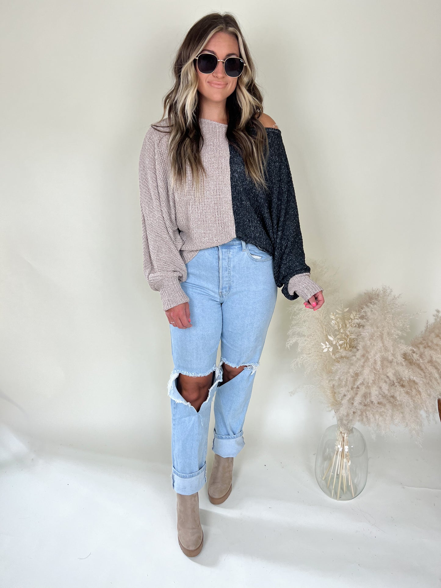 Novelty Colorblock Sweater