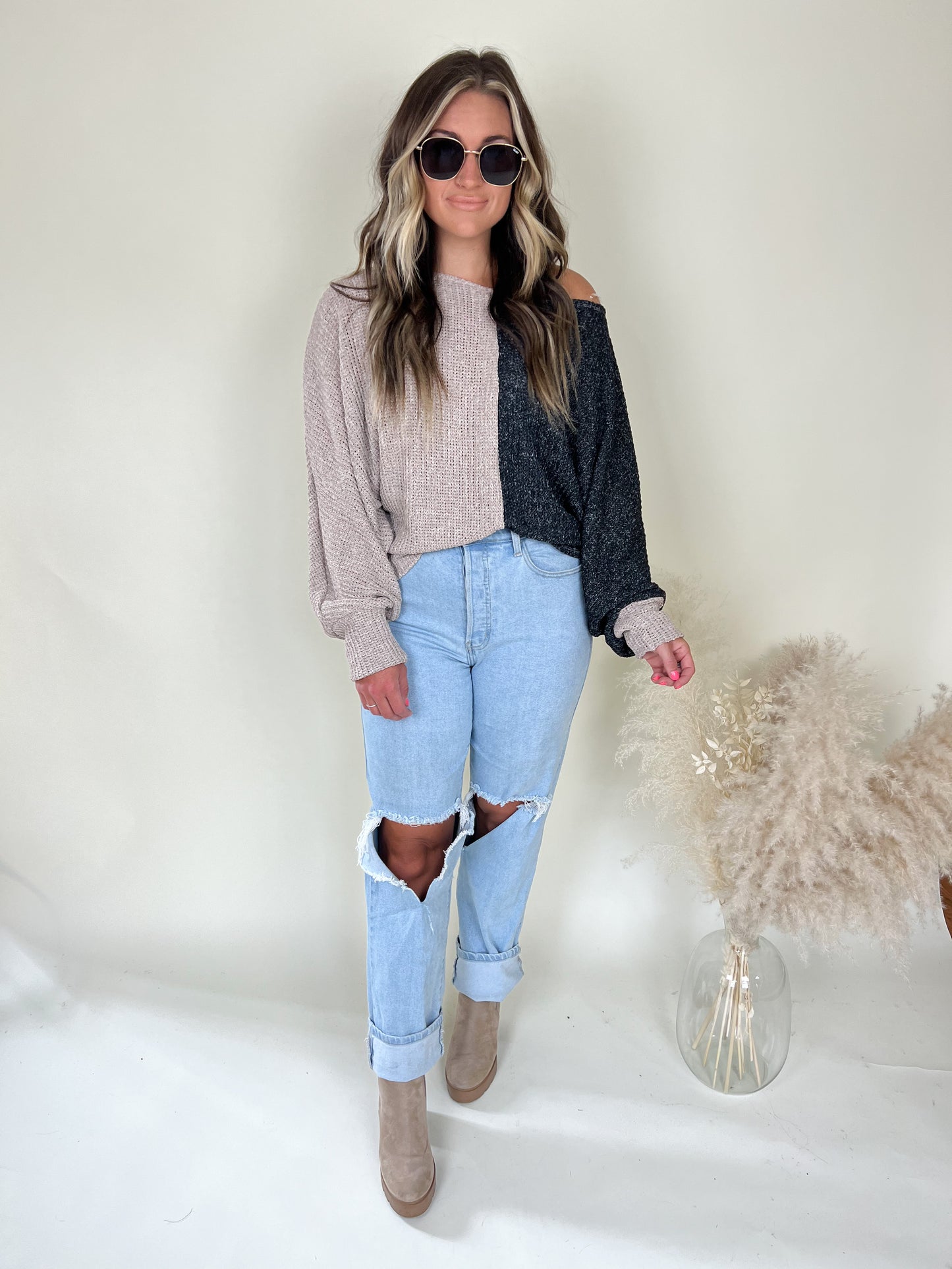 Novelty Colorblock Sweater