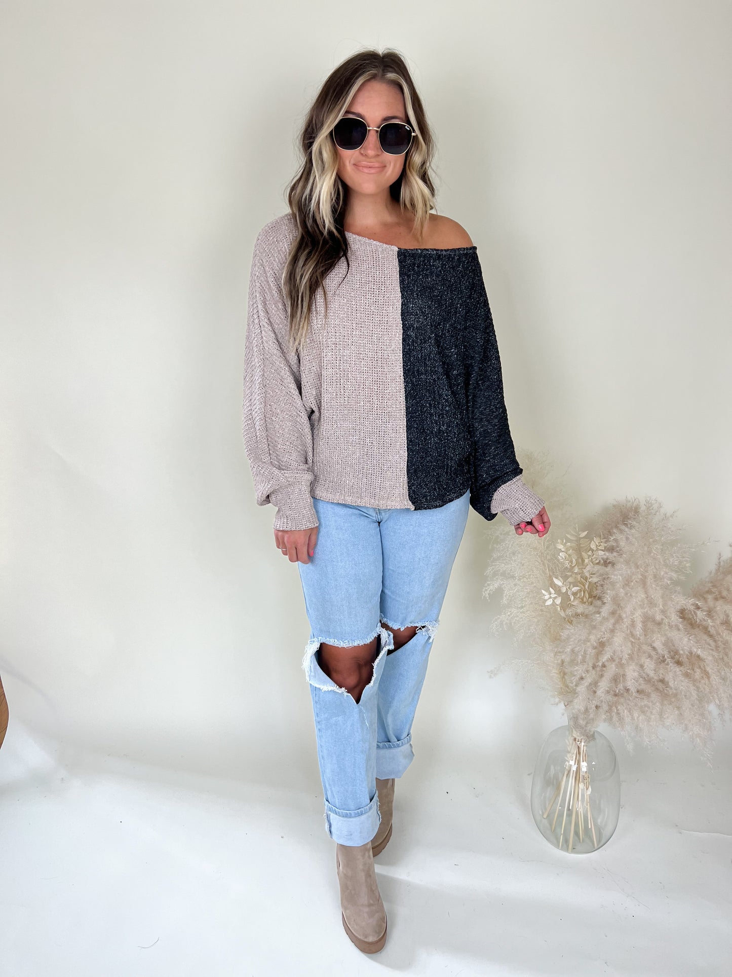 Novelty Colorblock Sweater