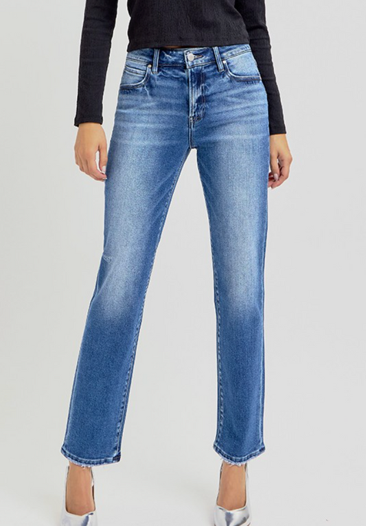 Risen Mid Rise Jeans
