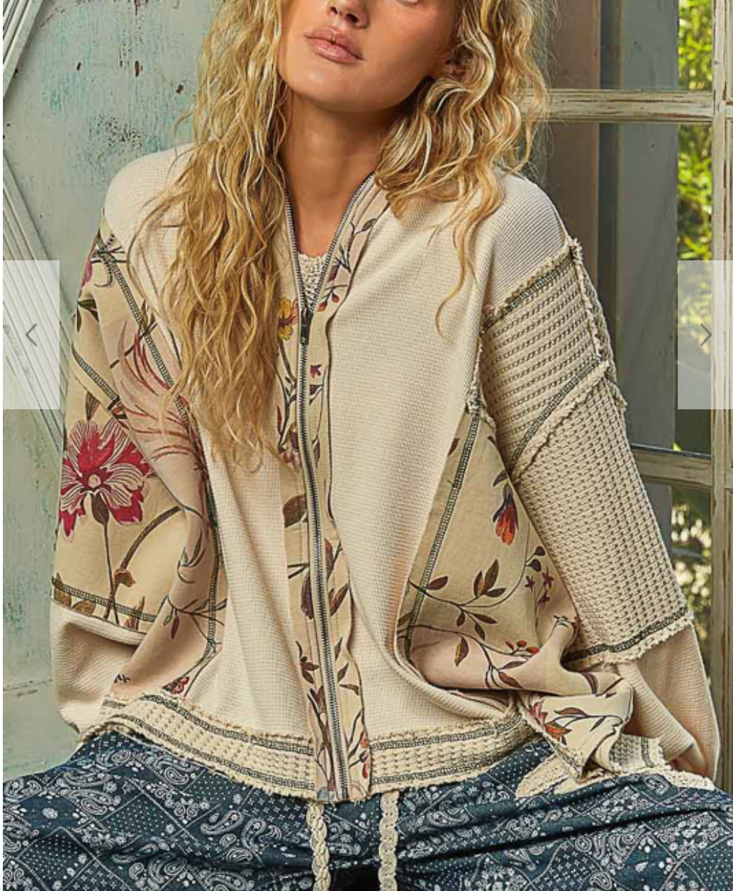 Oasis Contrast Hoodie | Floral