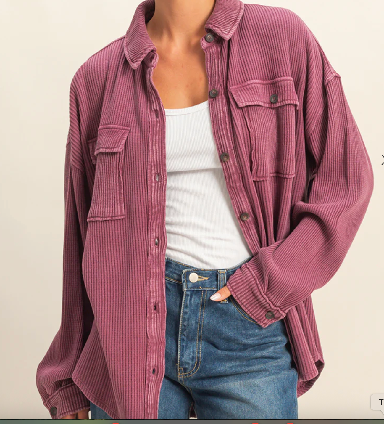 Cabo Thermal Shacket | Dark Cherry