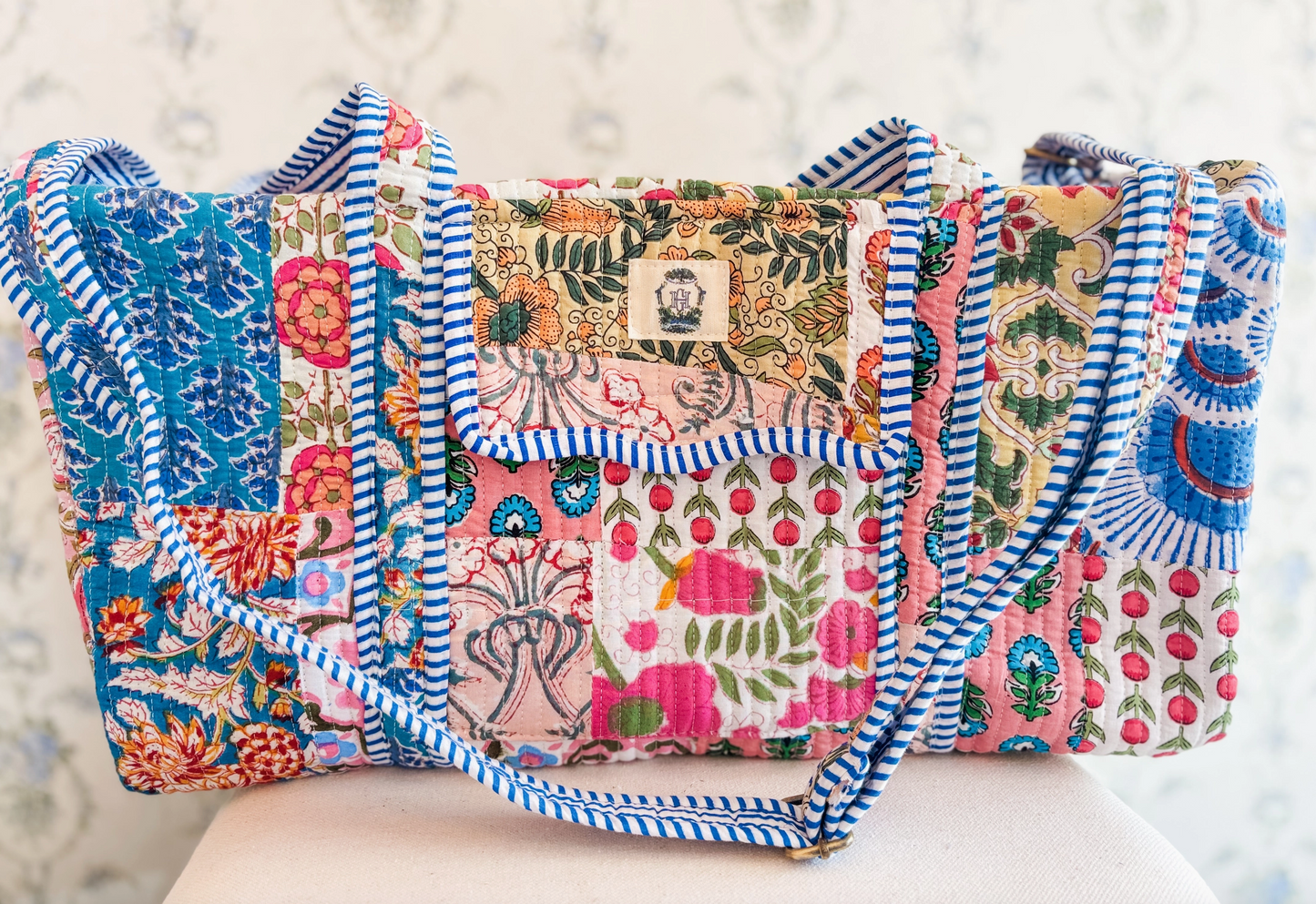 Wildflower Quilted Duffle Bag