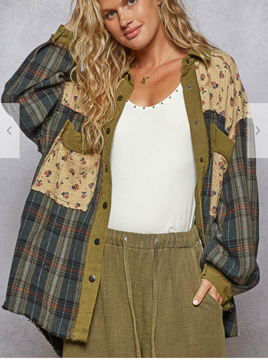 Dominion Plaid Top | Olive