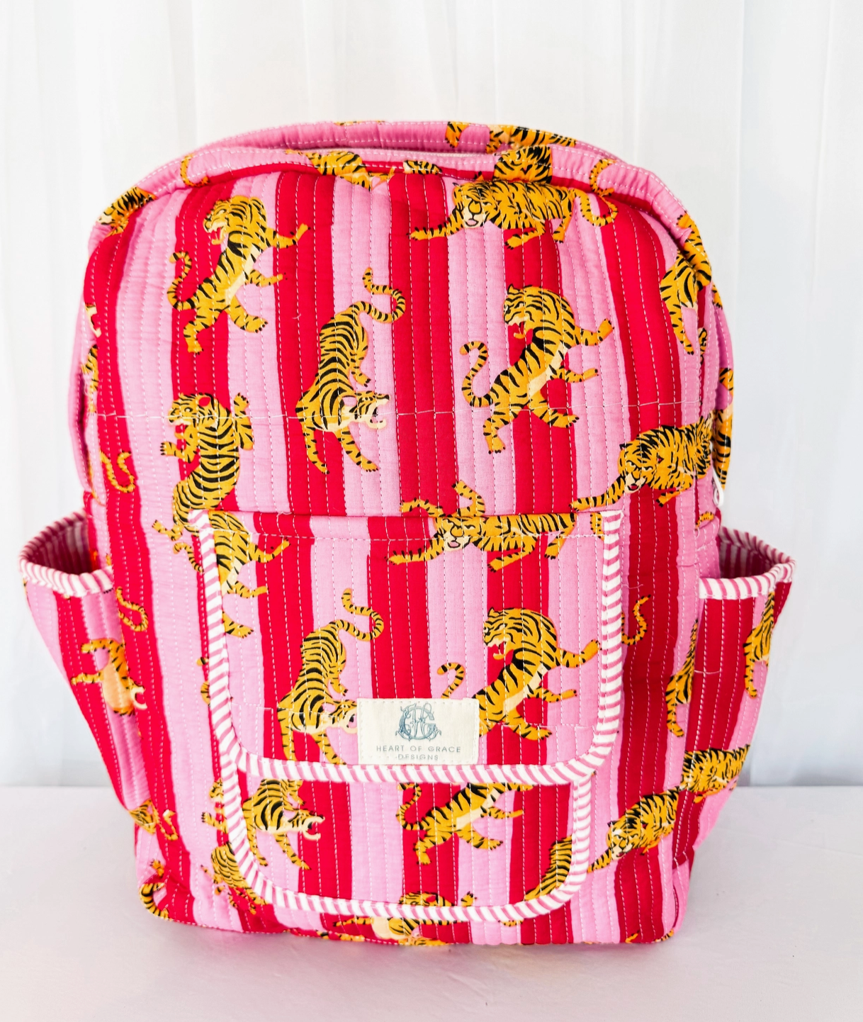 Tiger Lily Quilted Backpack