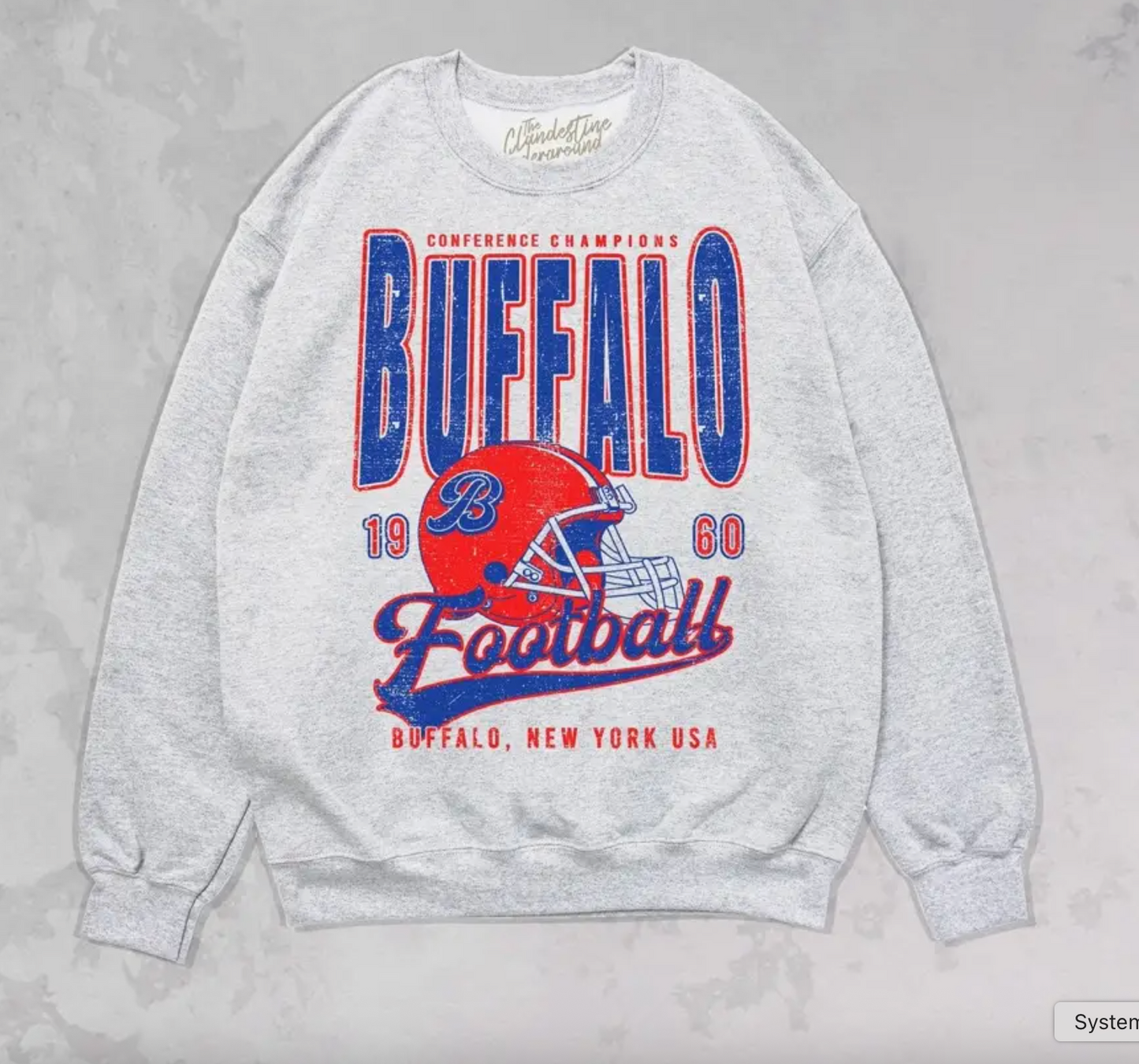 Buffalo Football Oversized Sweatshirt