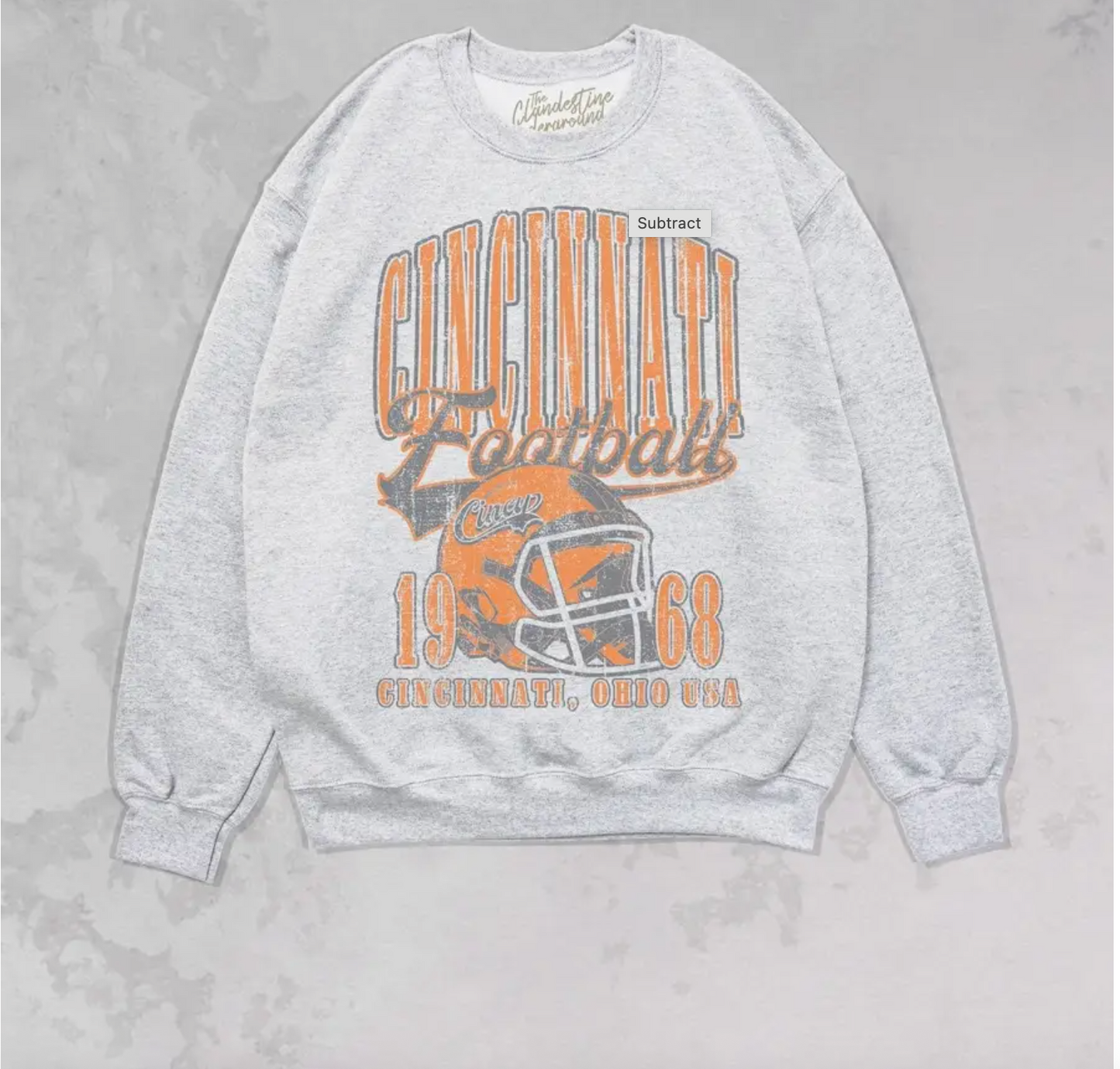 Cincinnati Football Oversized Sweatshirt