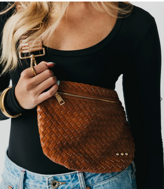 Westlyn Woven Bum Bag | Brown