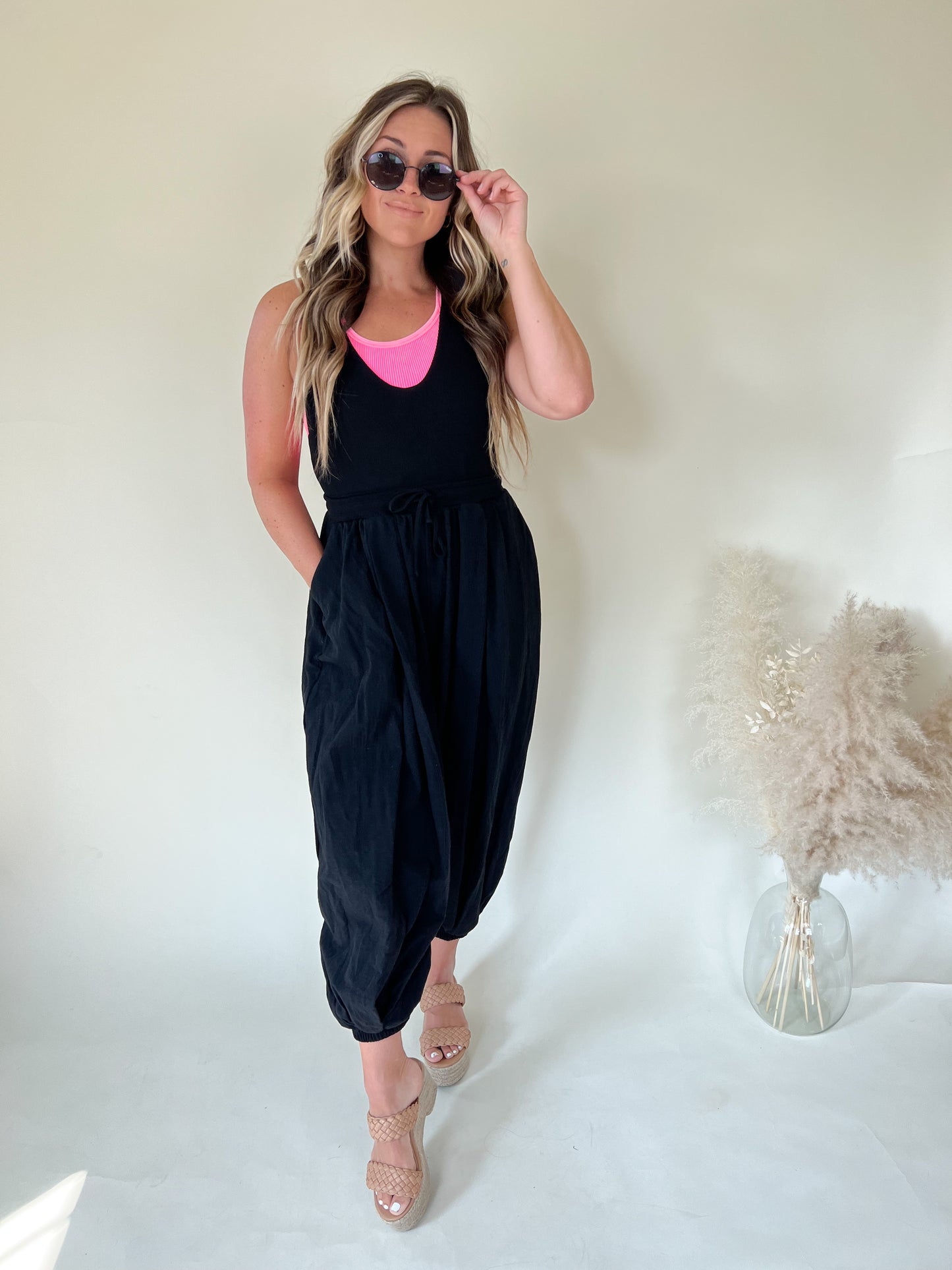 Raven Contrast Jumpsuit