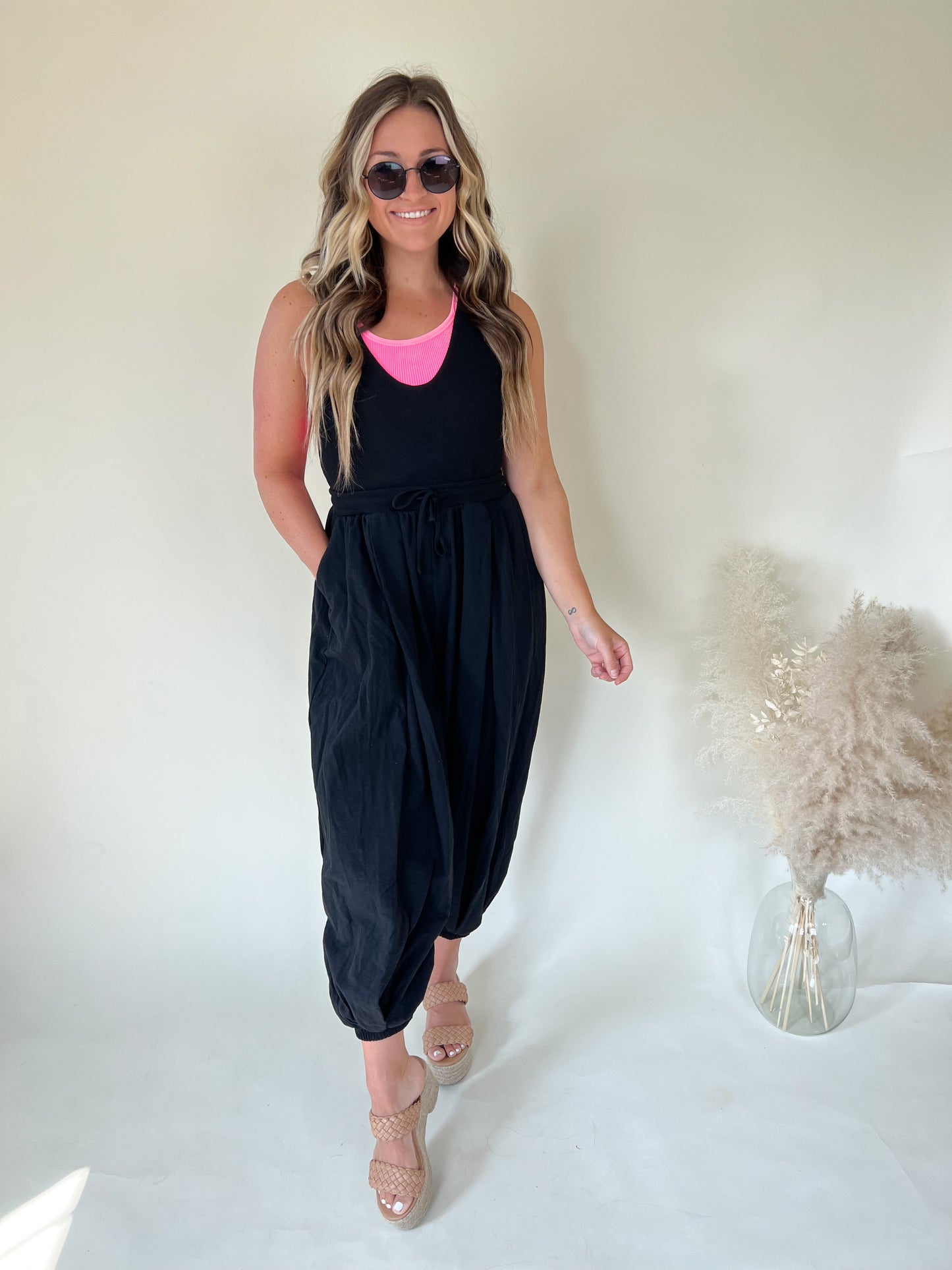 Raven Contrast Jumpsuit