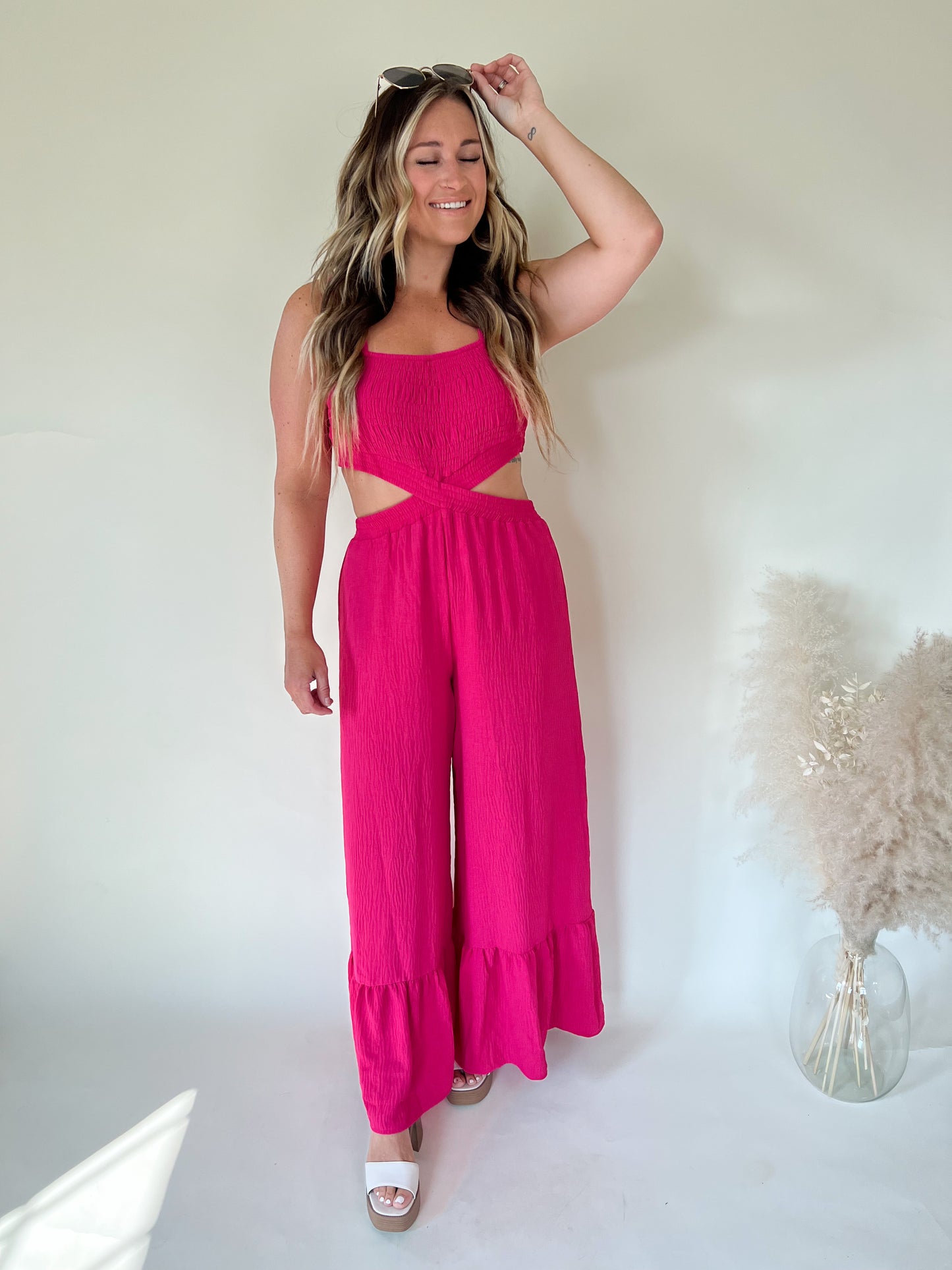 Girls Night Cut Out Jumpsuit