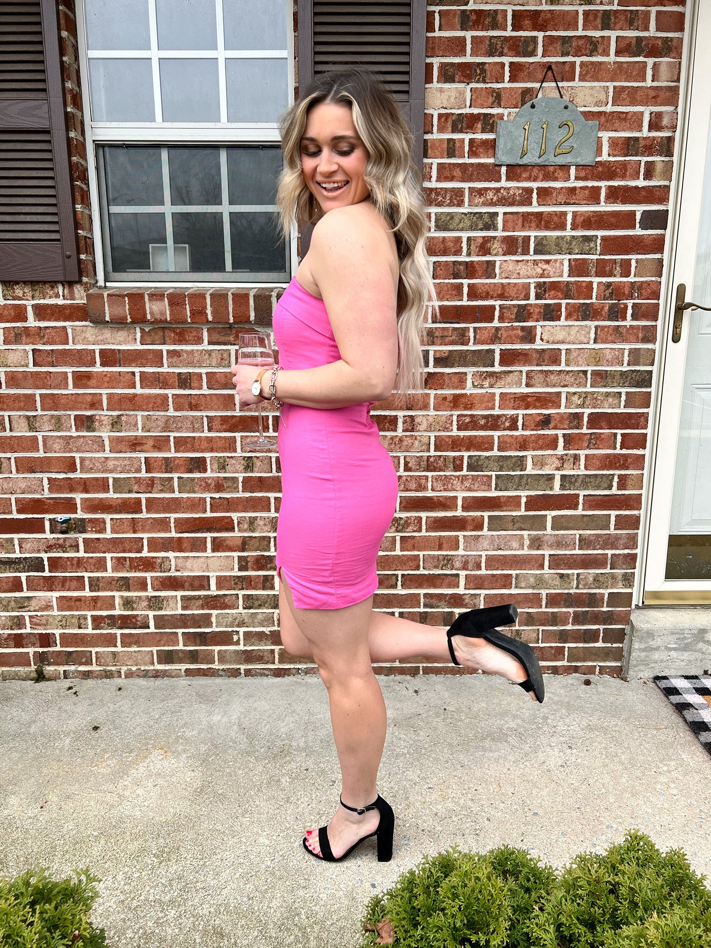 Stay With Me Strapless Dress FINAL SALE