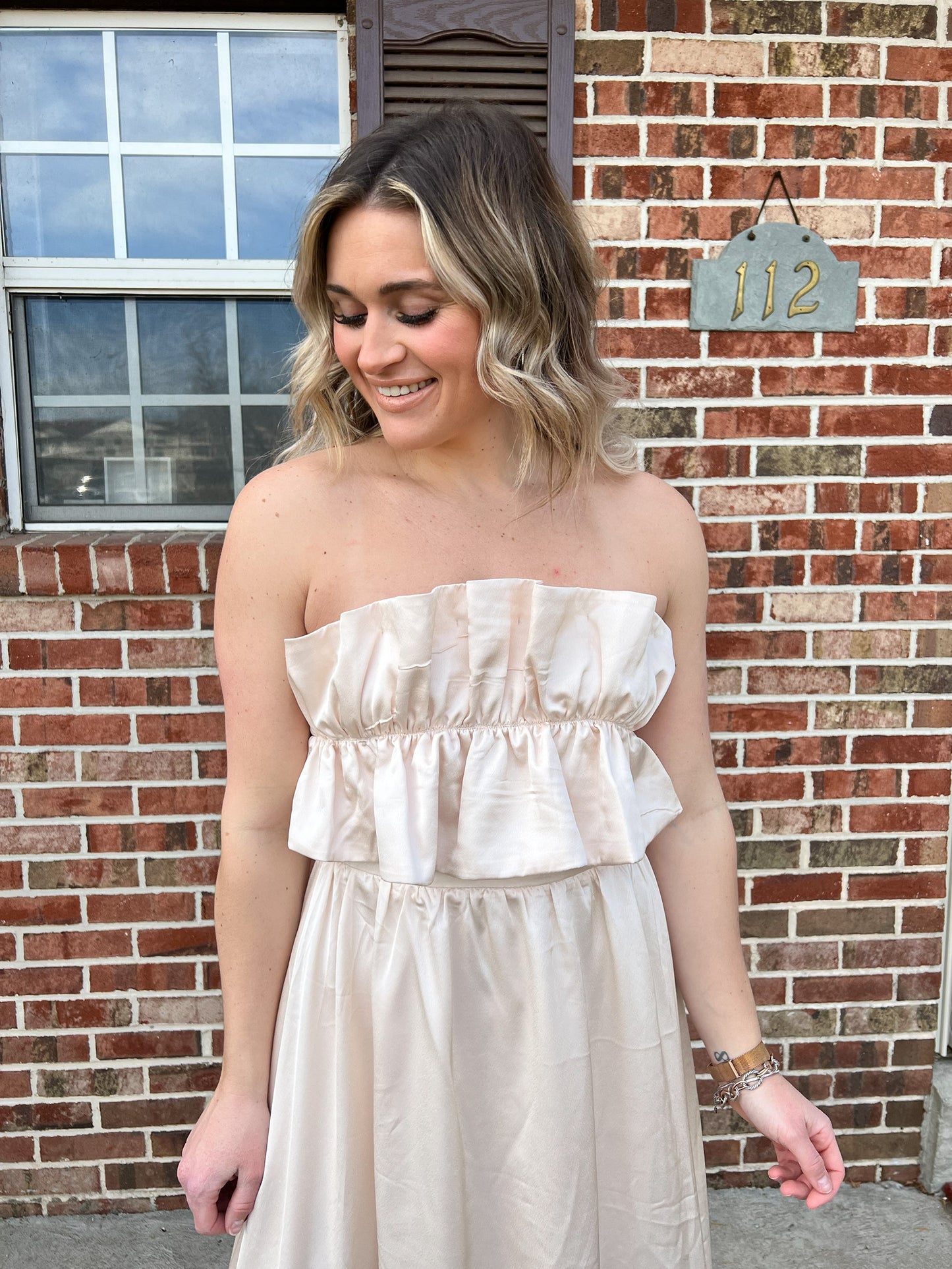 One of a Kind Satin Maxi Dress FINAL SALE