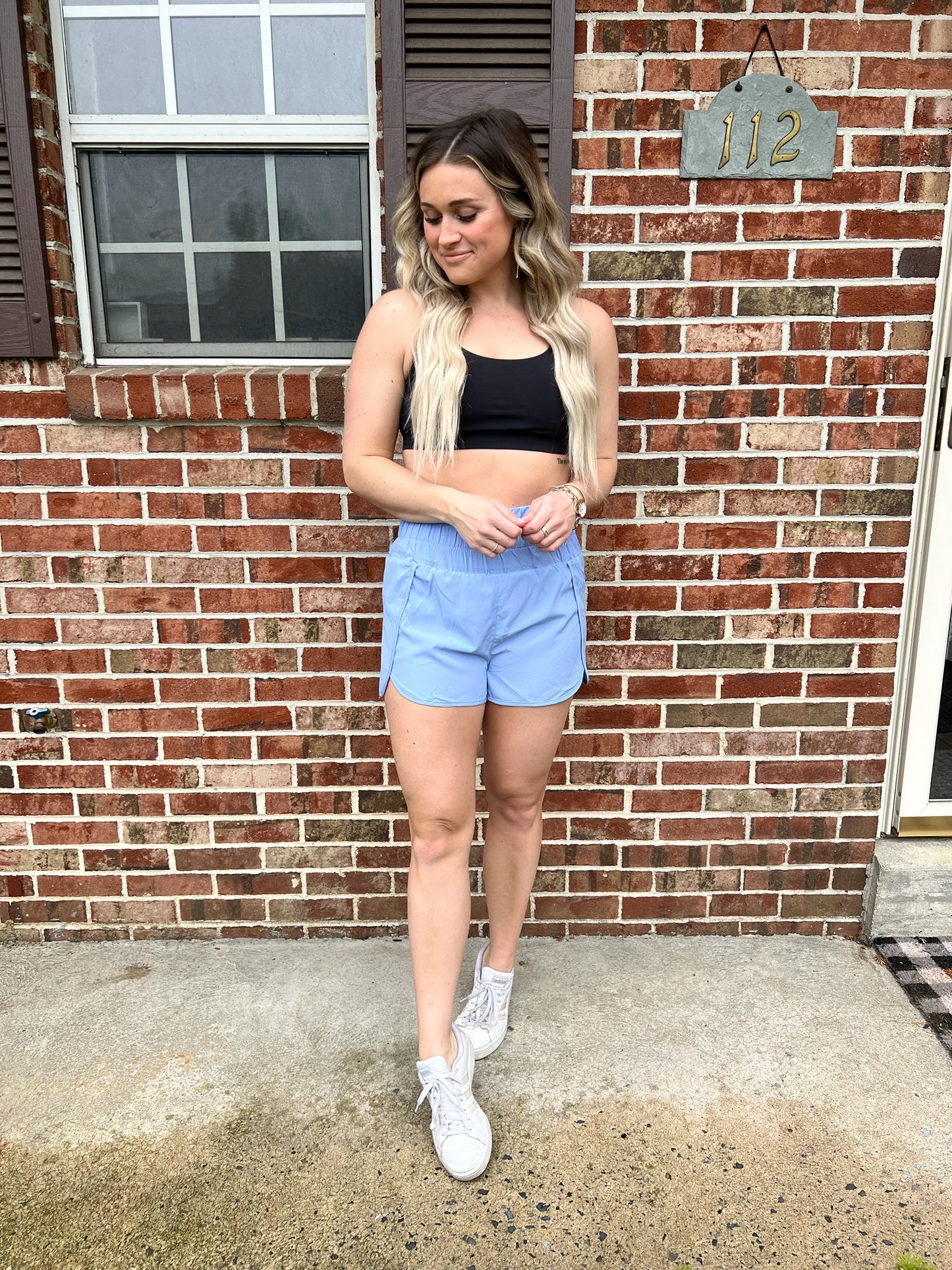 Every Day Workout Shorts | Light Blue FINAL SALE