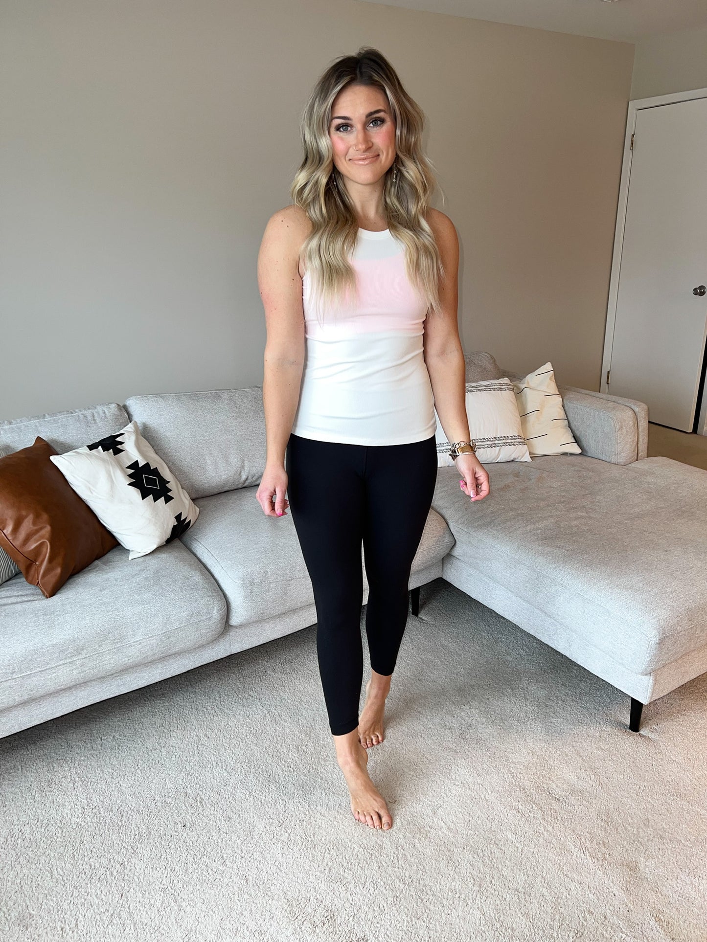 Essential Ribbed Top | White FINAL SALE