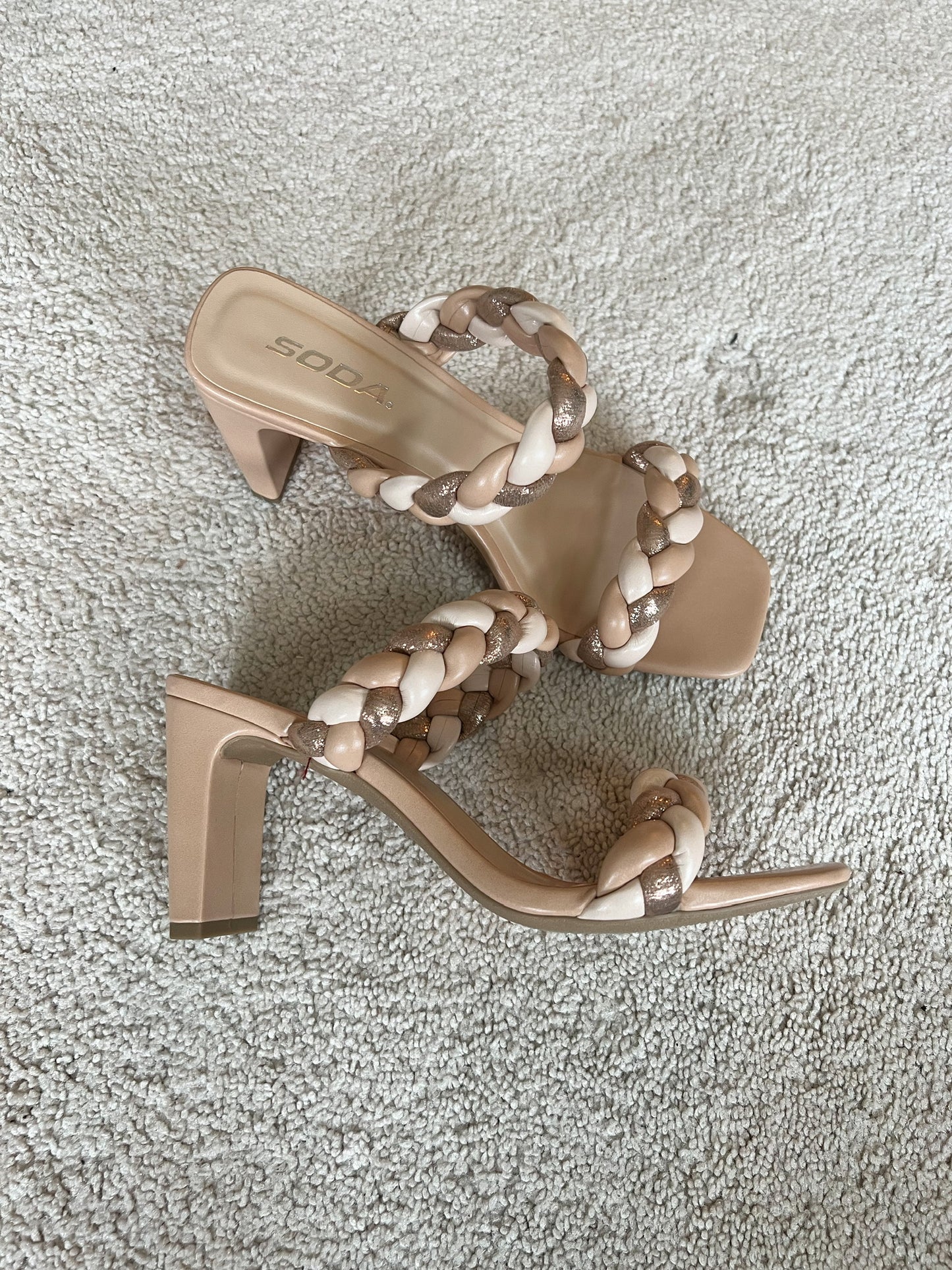 Unsteady Braided Heels FINAL SALE