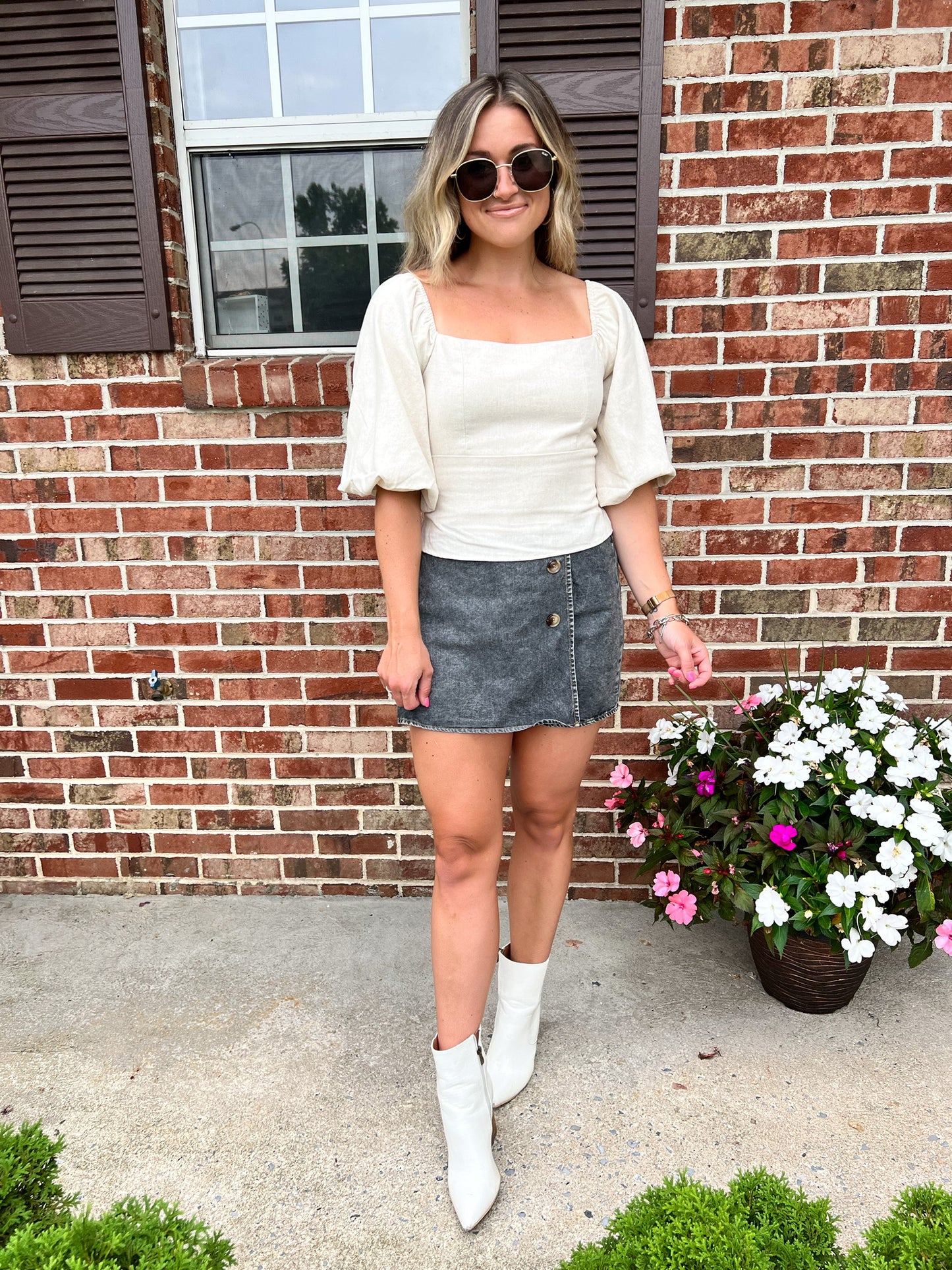 Go Through It Lace Back Top FINAL SALE