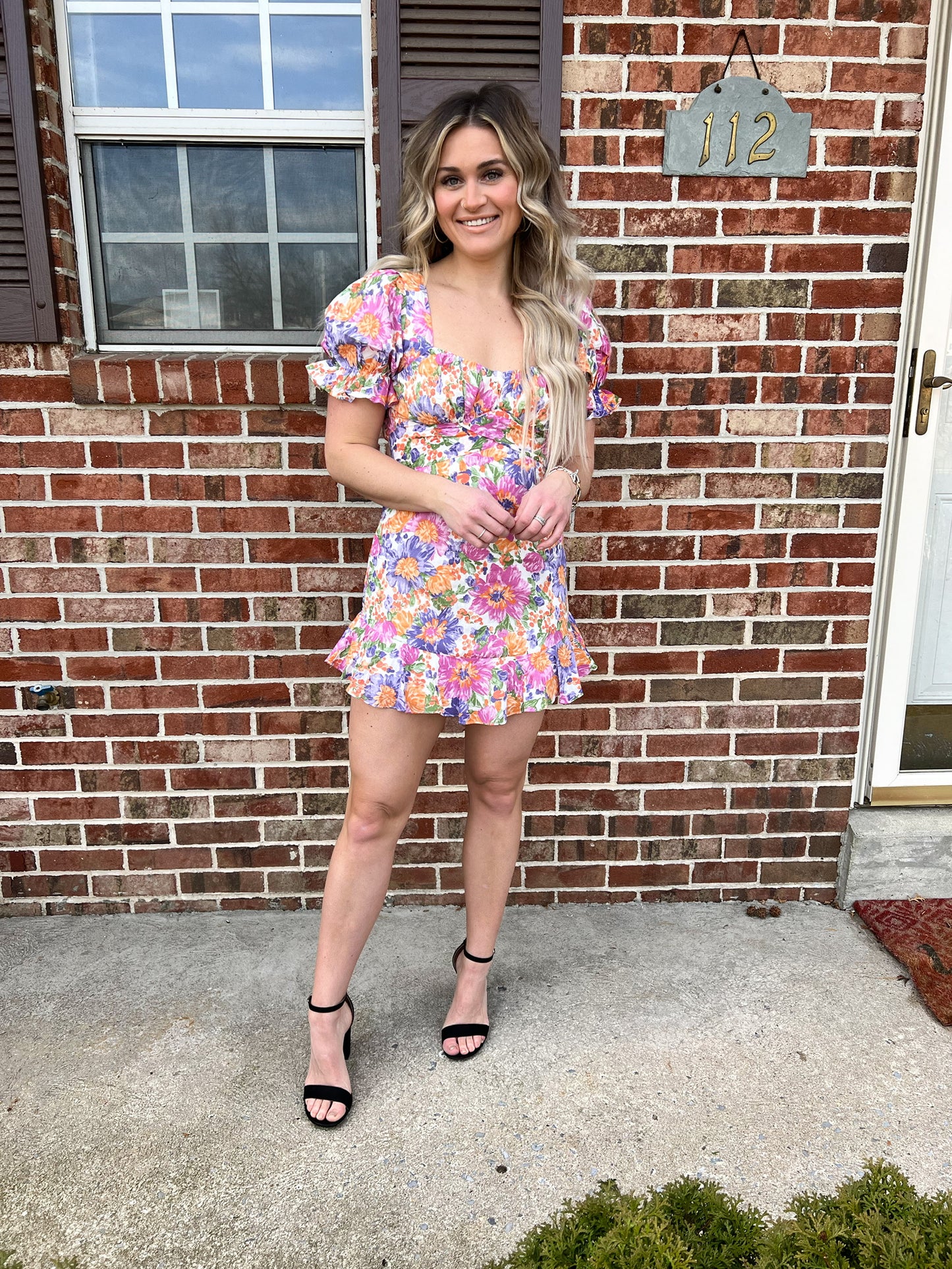 Dramatic Floral Mini Dress FINAL SALE