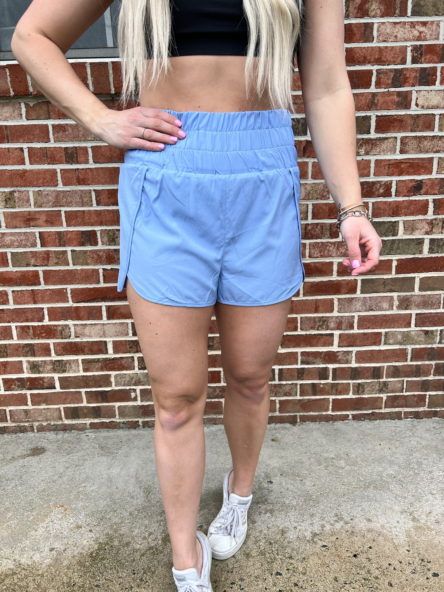 Every Day Workout Shorts | Light Blue FINAL SALE