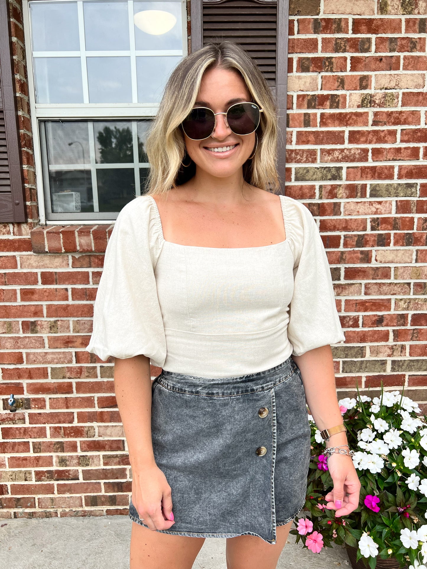 Go Through It Lace Back Top FINAL SALE