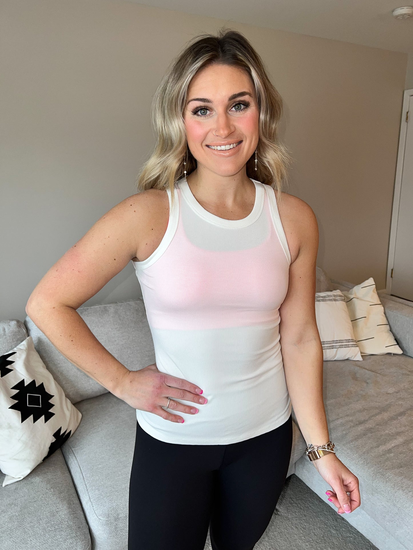 Essential Ribbed Top | White FINAL SALE