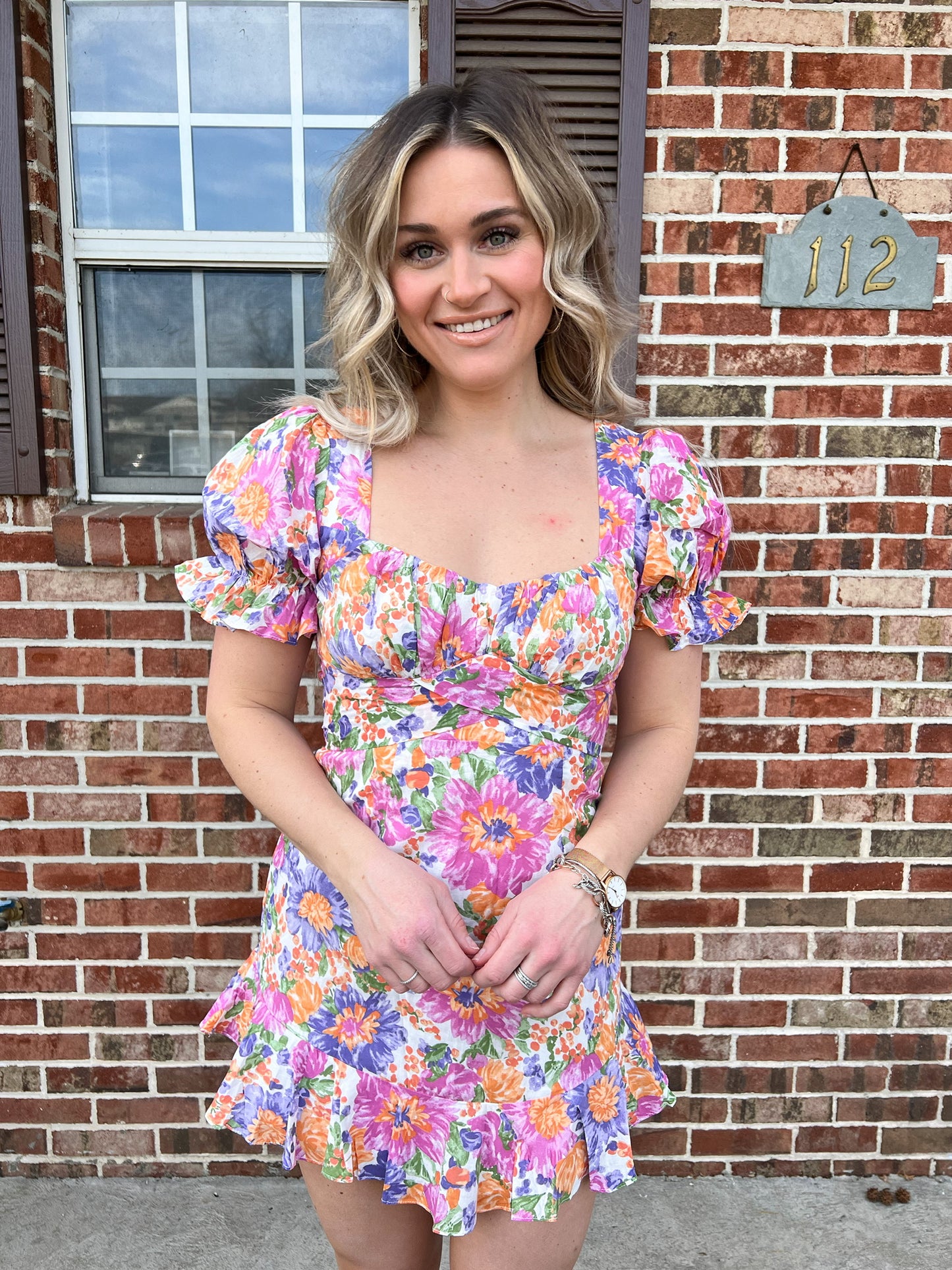 Dramatic Floral Mini Dress FINAL SALE