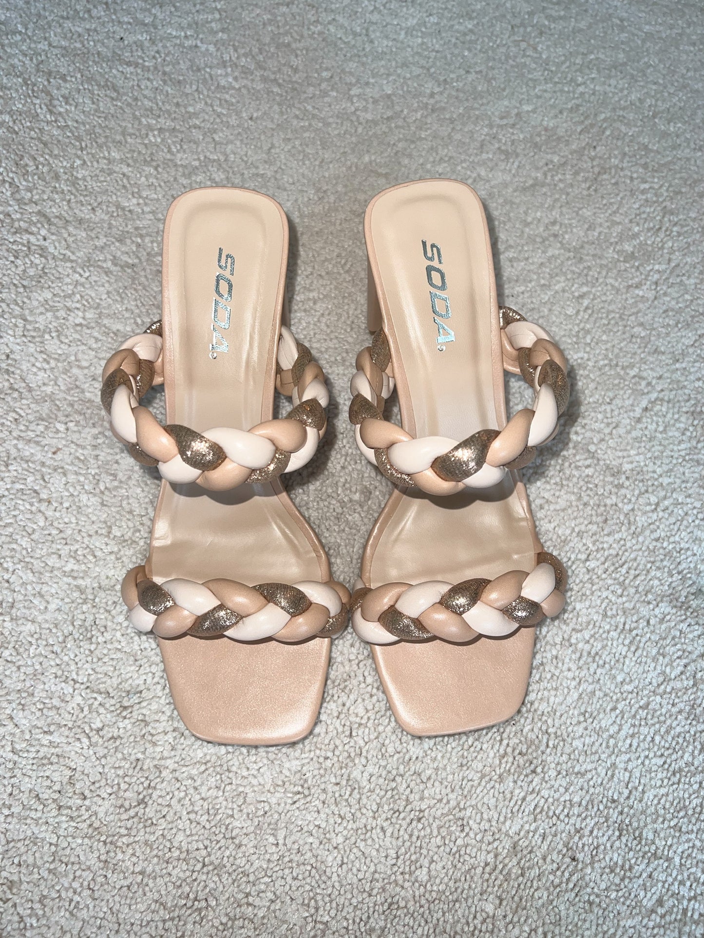 Unsteady Braided Heels FINAL SALE