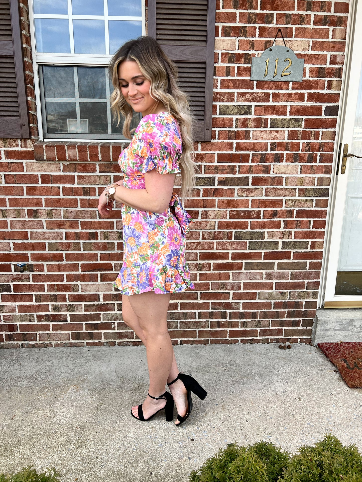 Dramatic Floral Mini Dress FINAL SALE