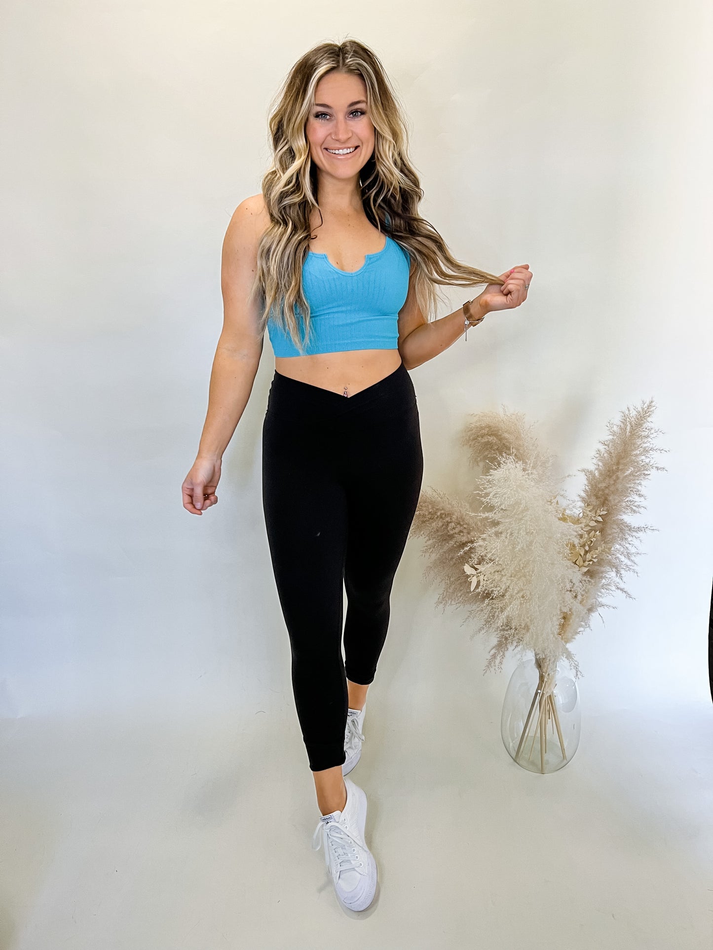Vices Crop Top | Ice Blue