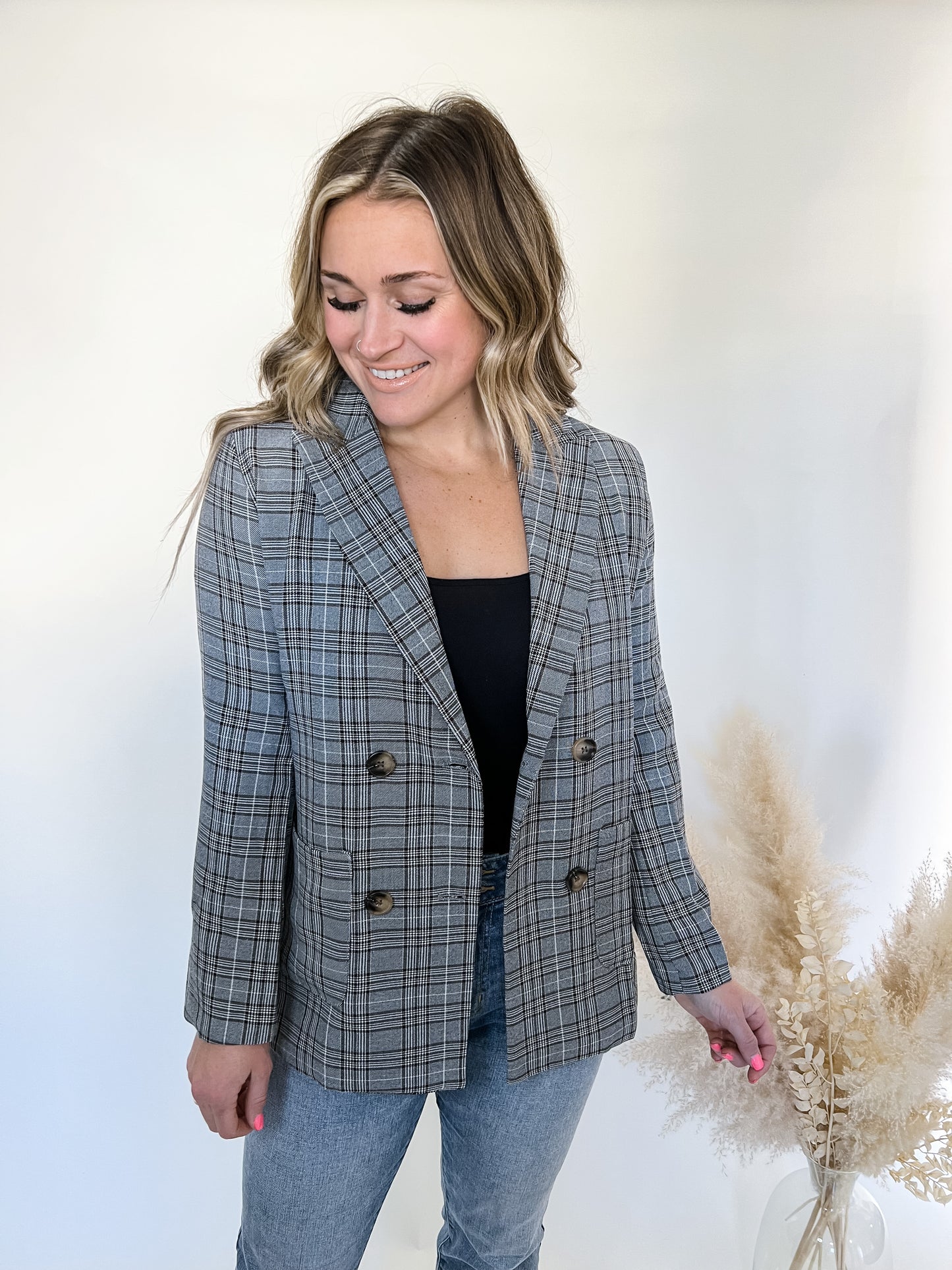 Boss Babe Plaid Blazer