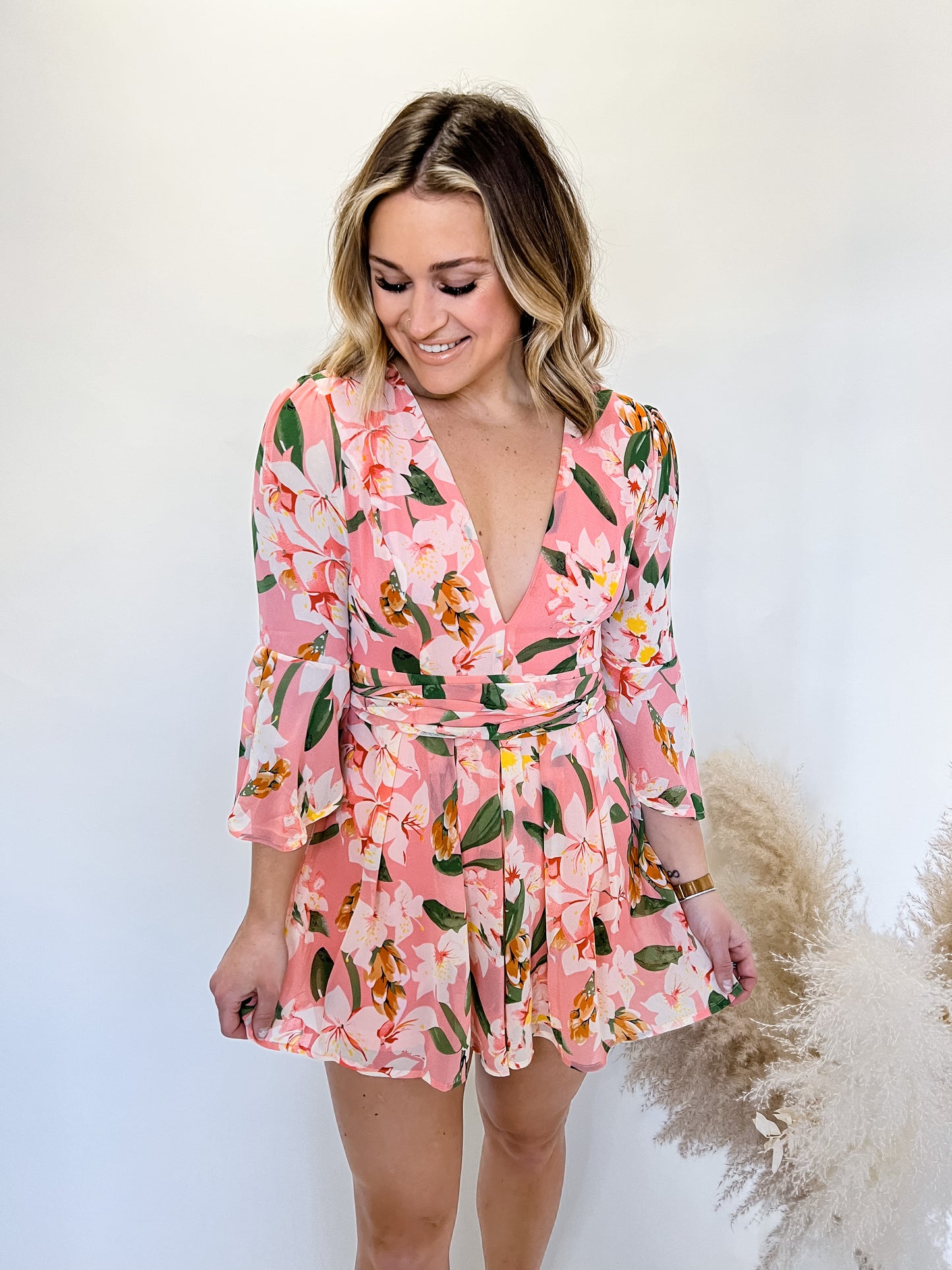 Sunset Cruise Floral Romper