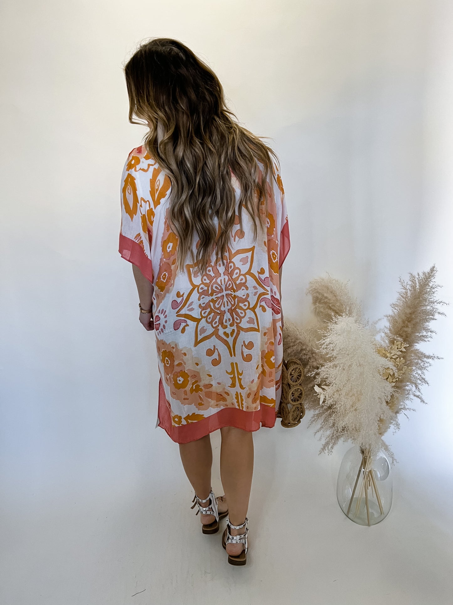 Watercolor Floral Kimono