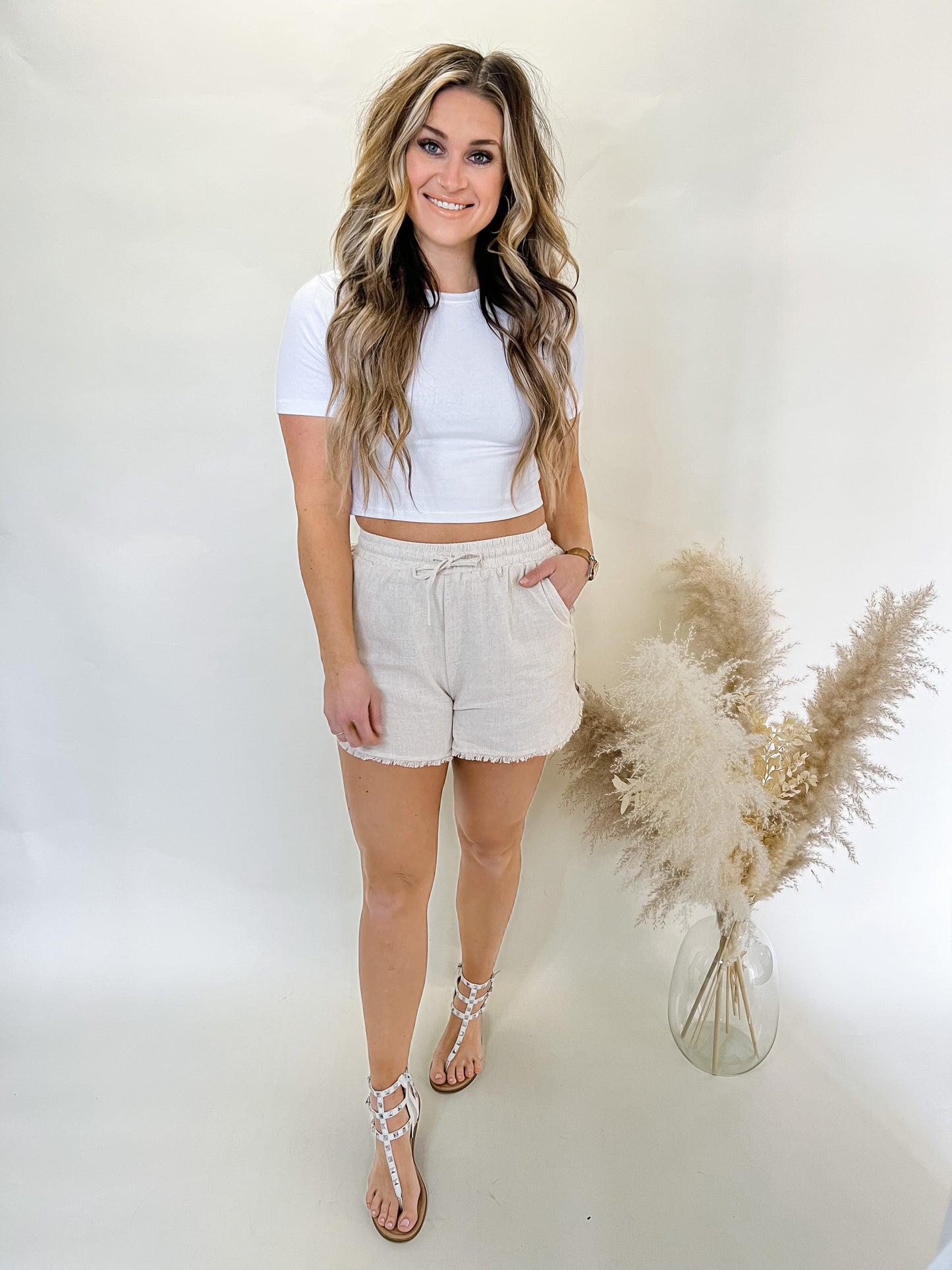Miss Me More Linen Shorts