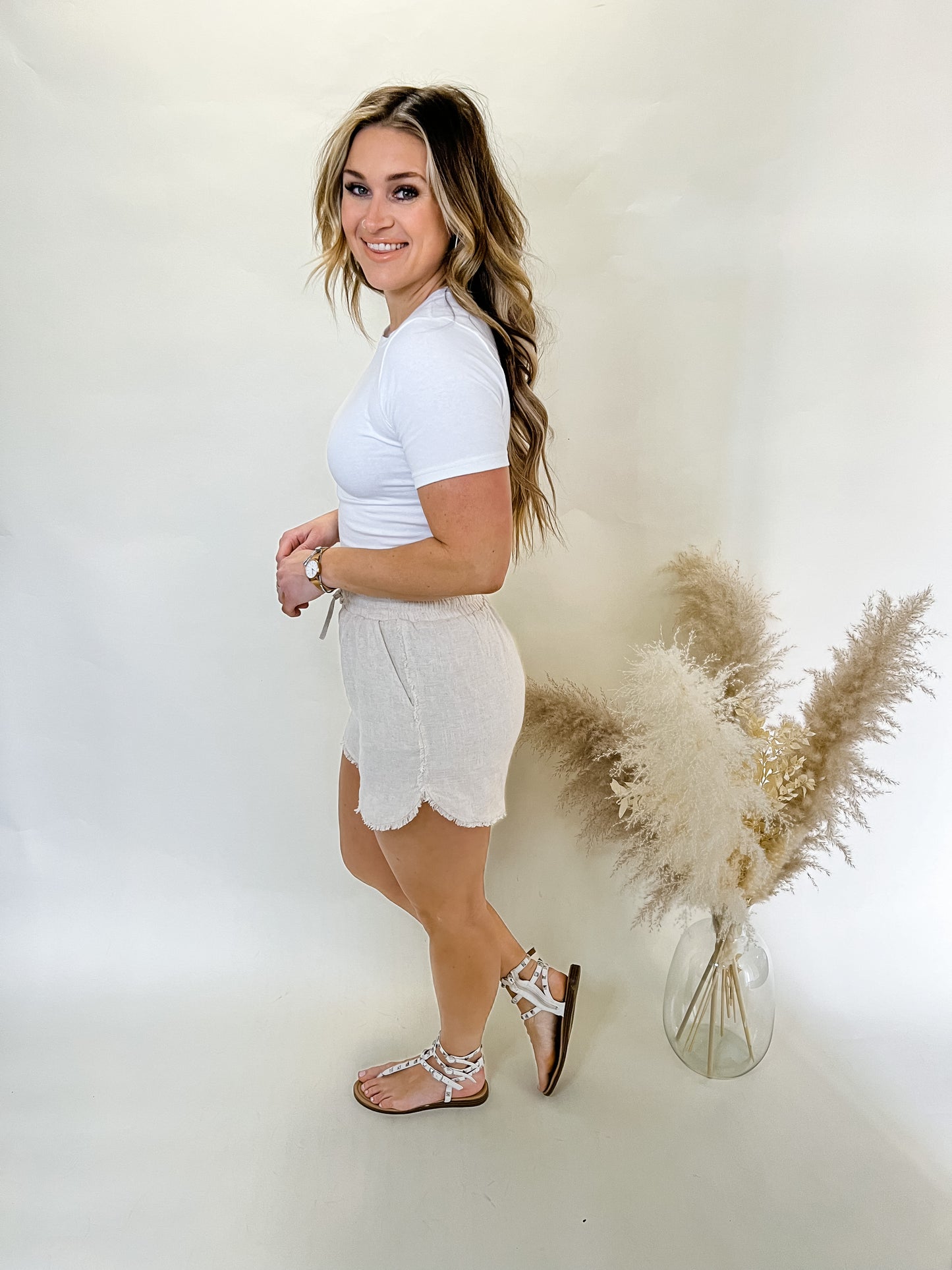 Miss Me More Linen Shorts