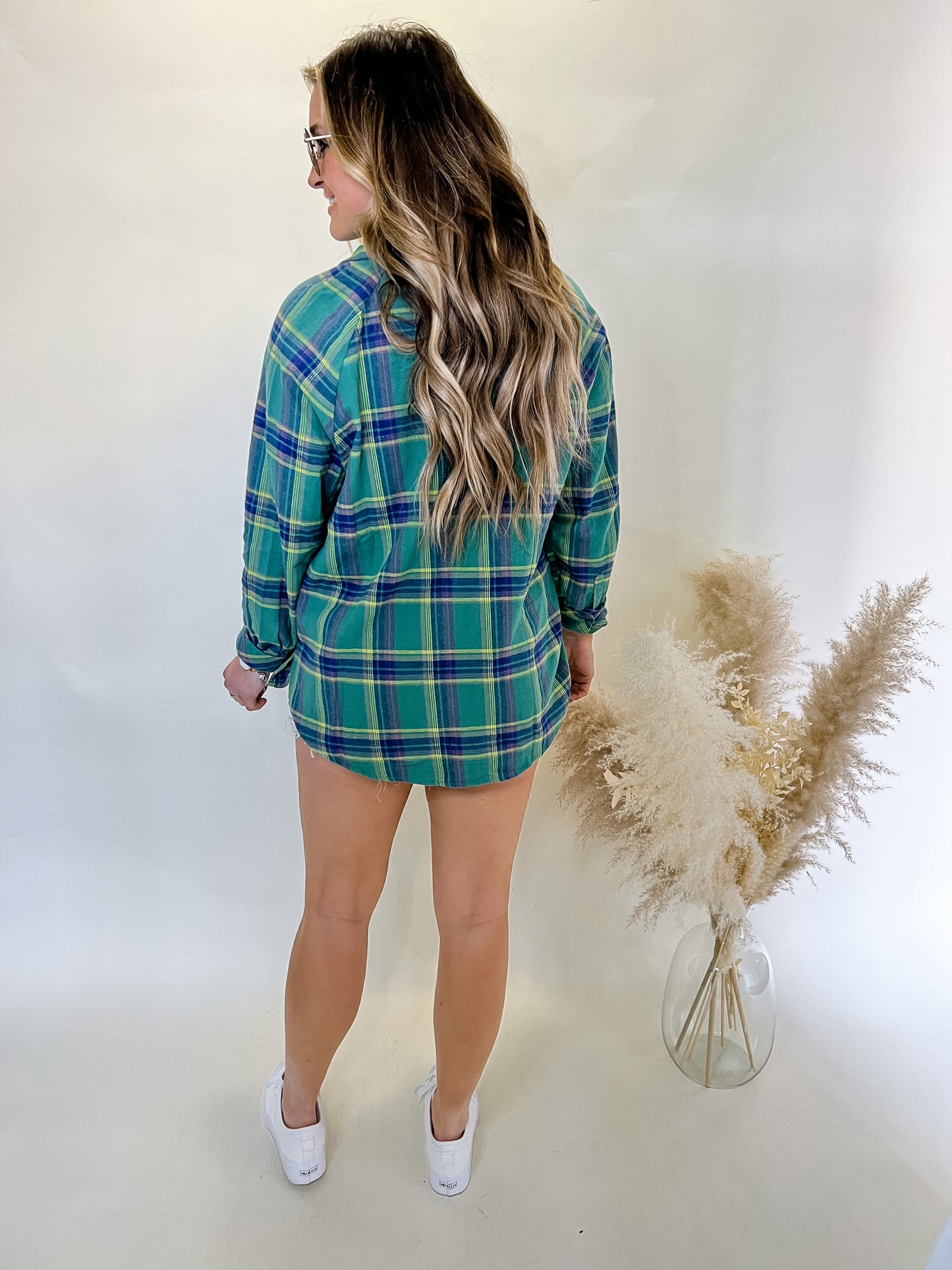 Kelsea Plaid Top