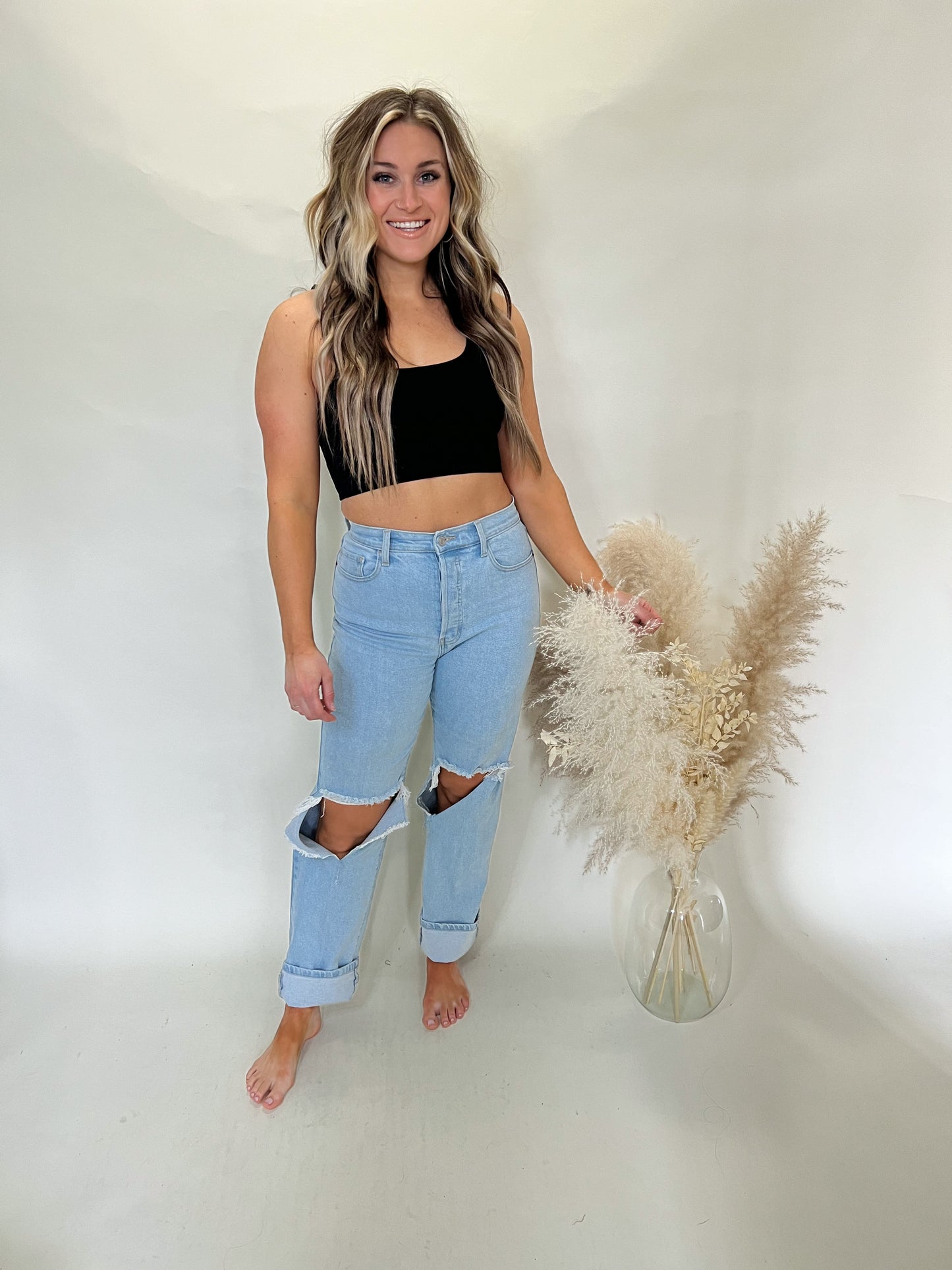 Lazy Days Bra Top | Black