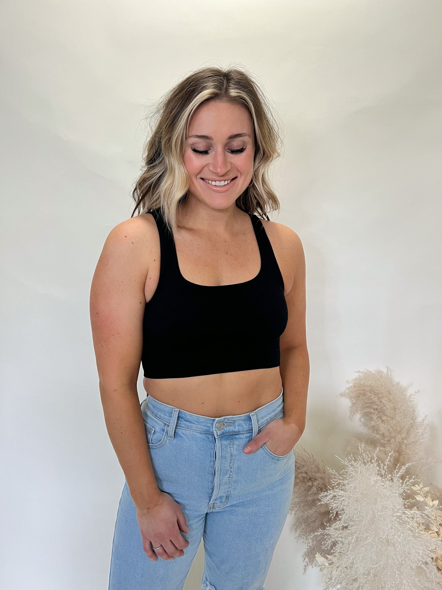 Lazy Days Bra Top | Black