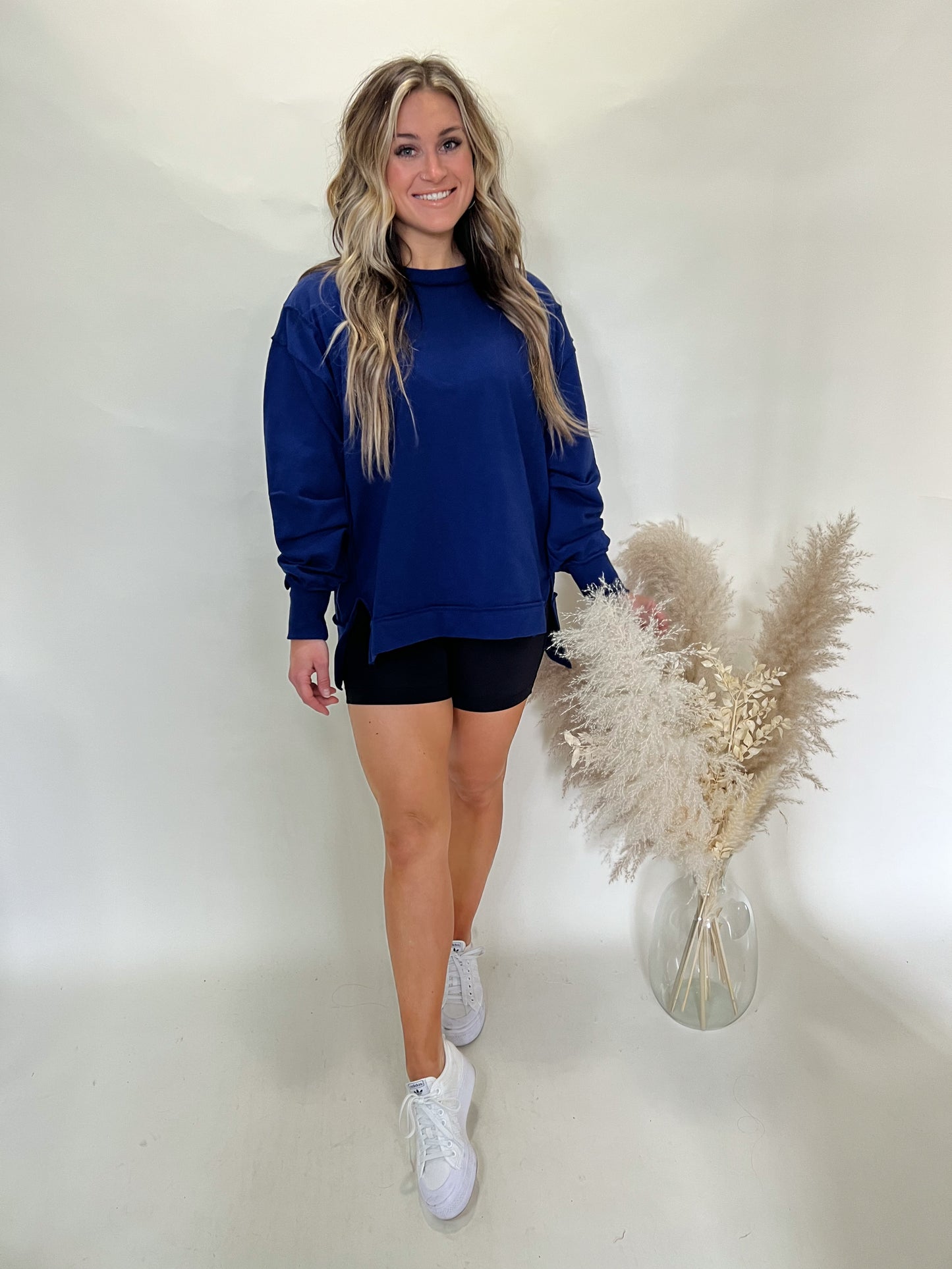 Ella Oversized Sweatshirt | Navy