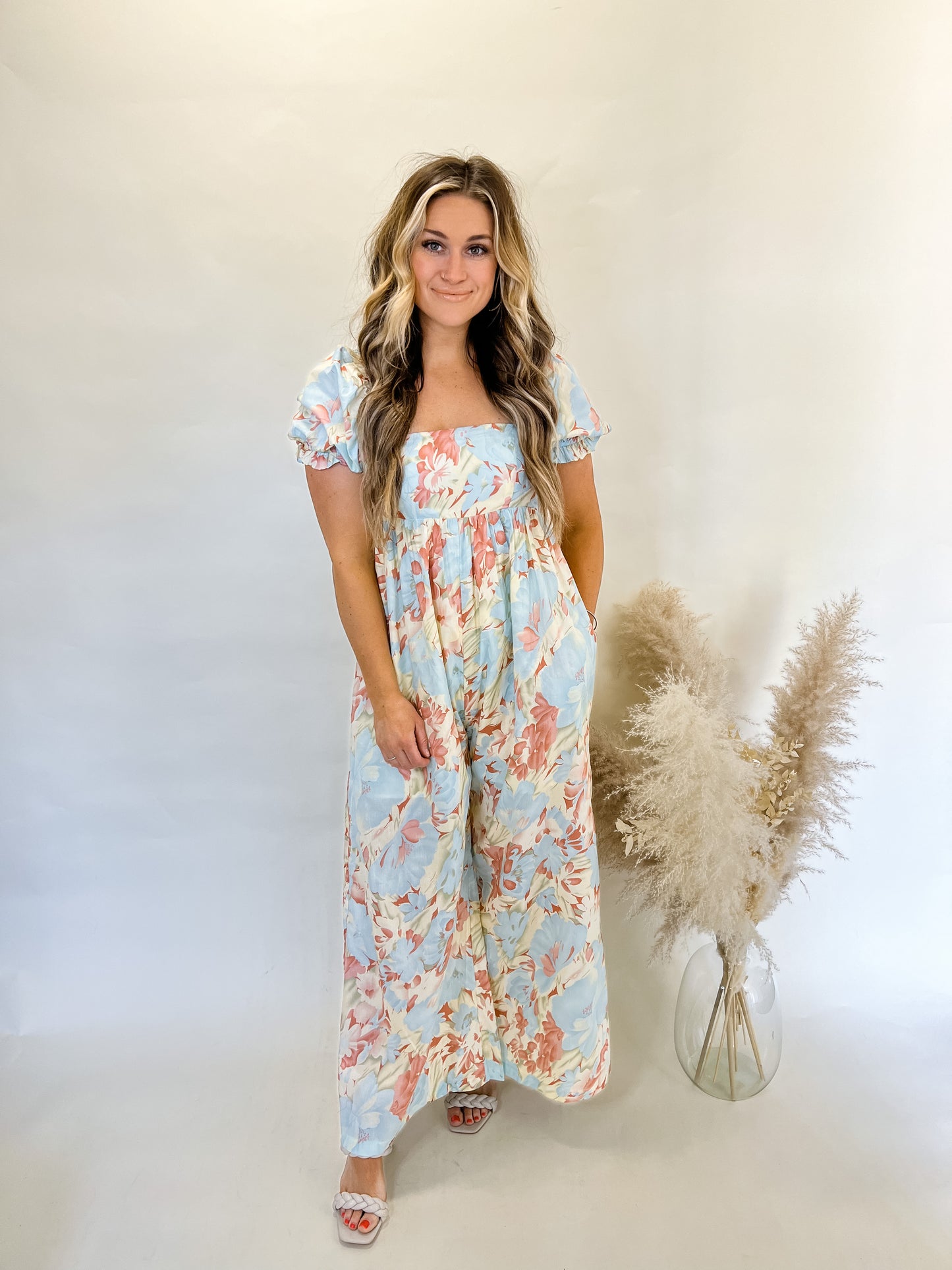 Caribbean Coast Floral Jumpsuit