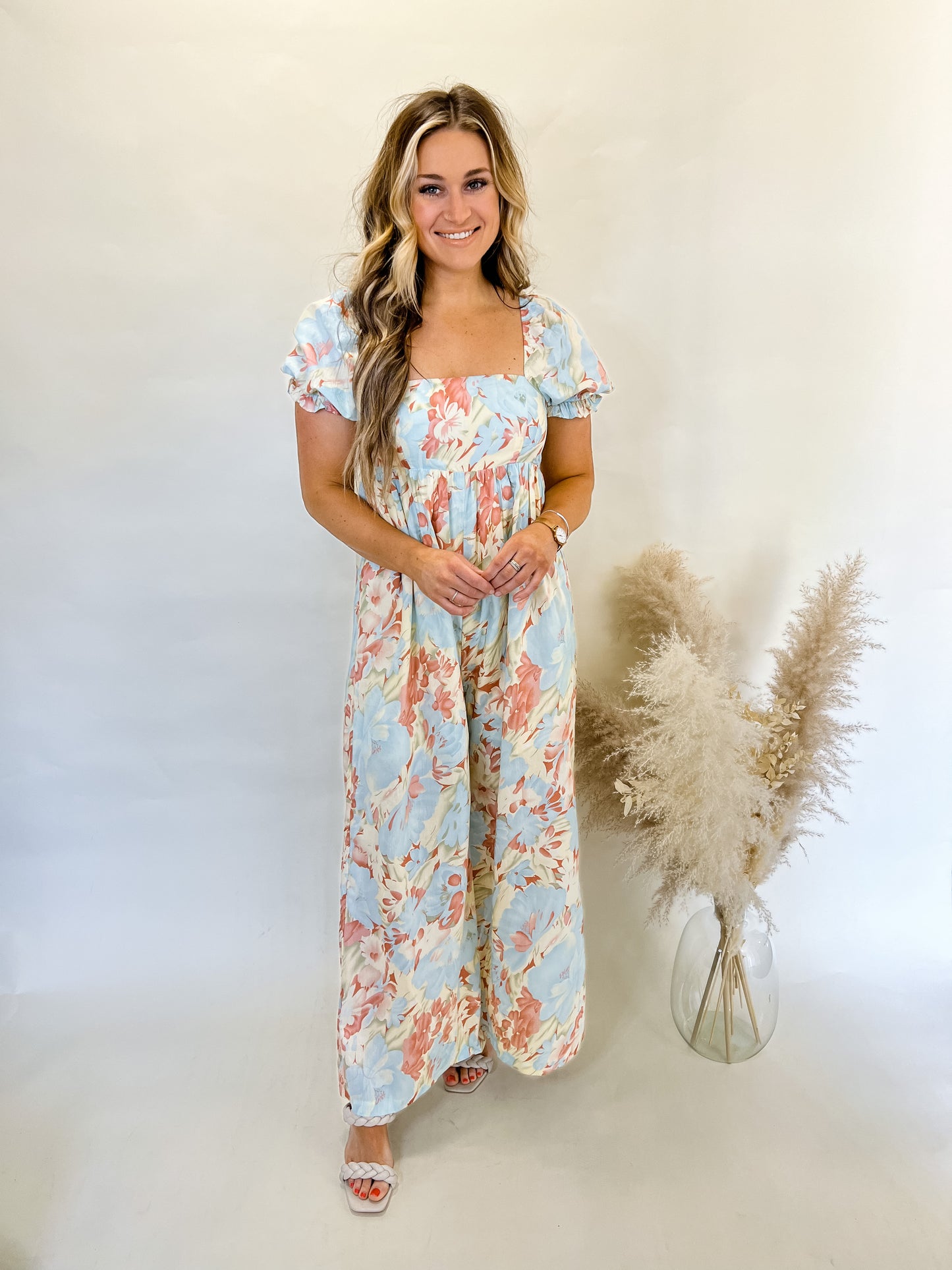 Caribbean Coast Floral Jumpsuit