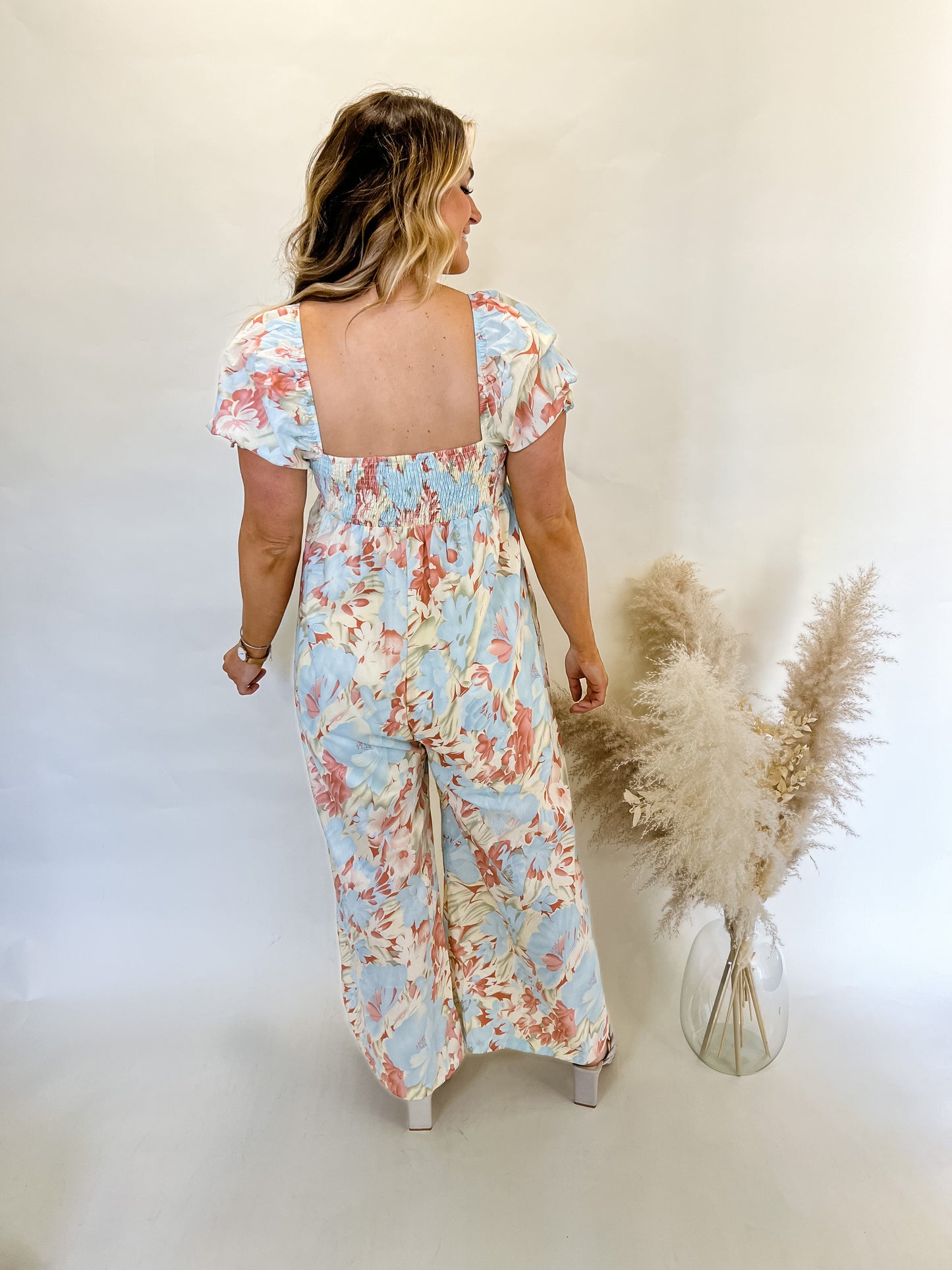 Caribbean Coast Floral Jumpsuit