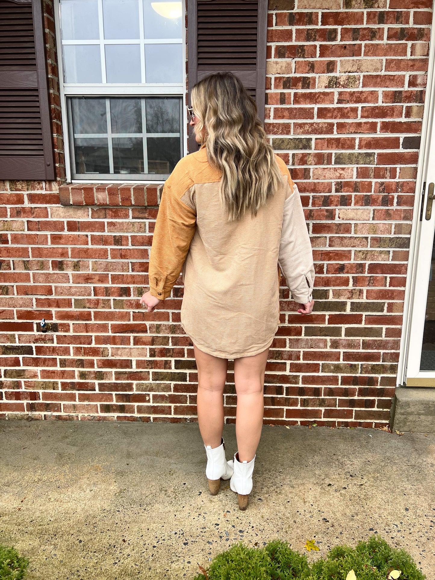 Back Home Corduroy Dress | Camel FINAL SALE