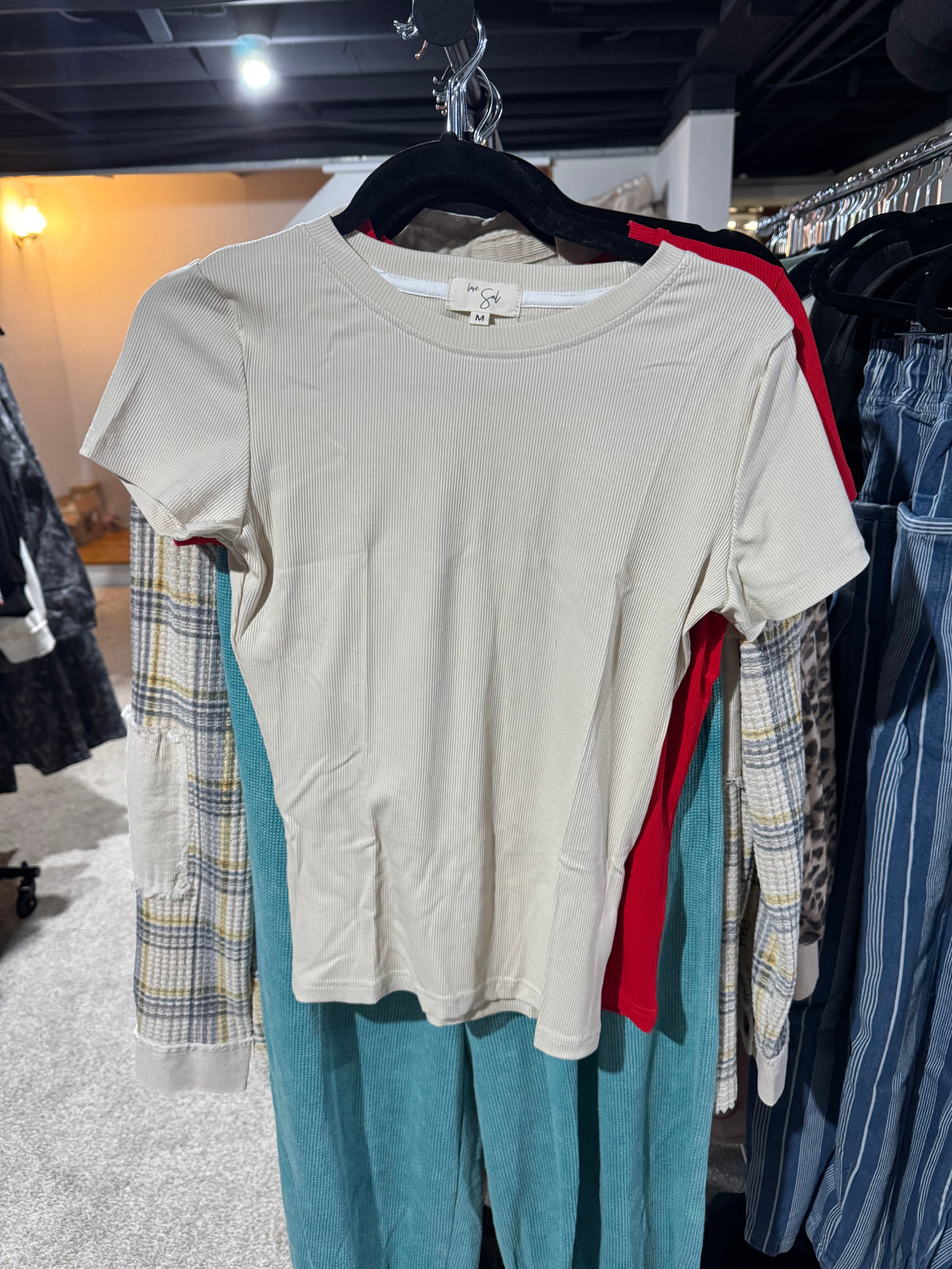Clark High Neck Short Sleeve Top | Buttercream
