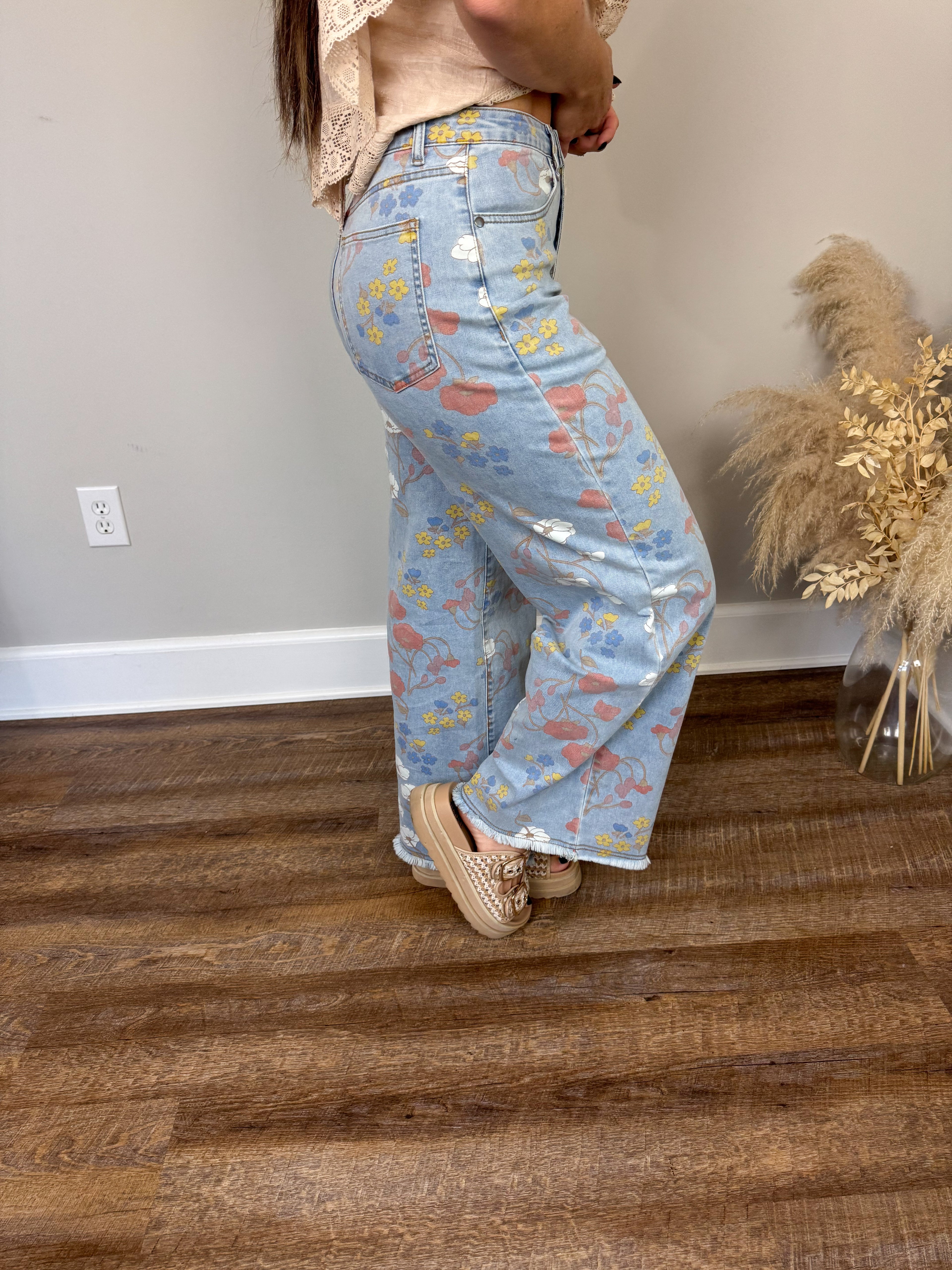 Marigold Floral Pants